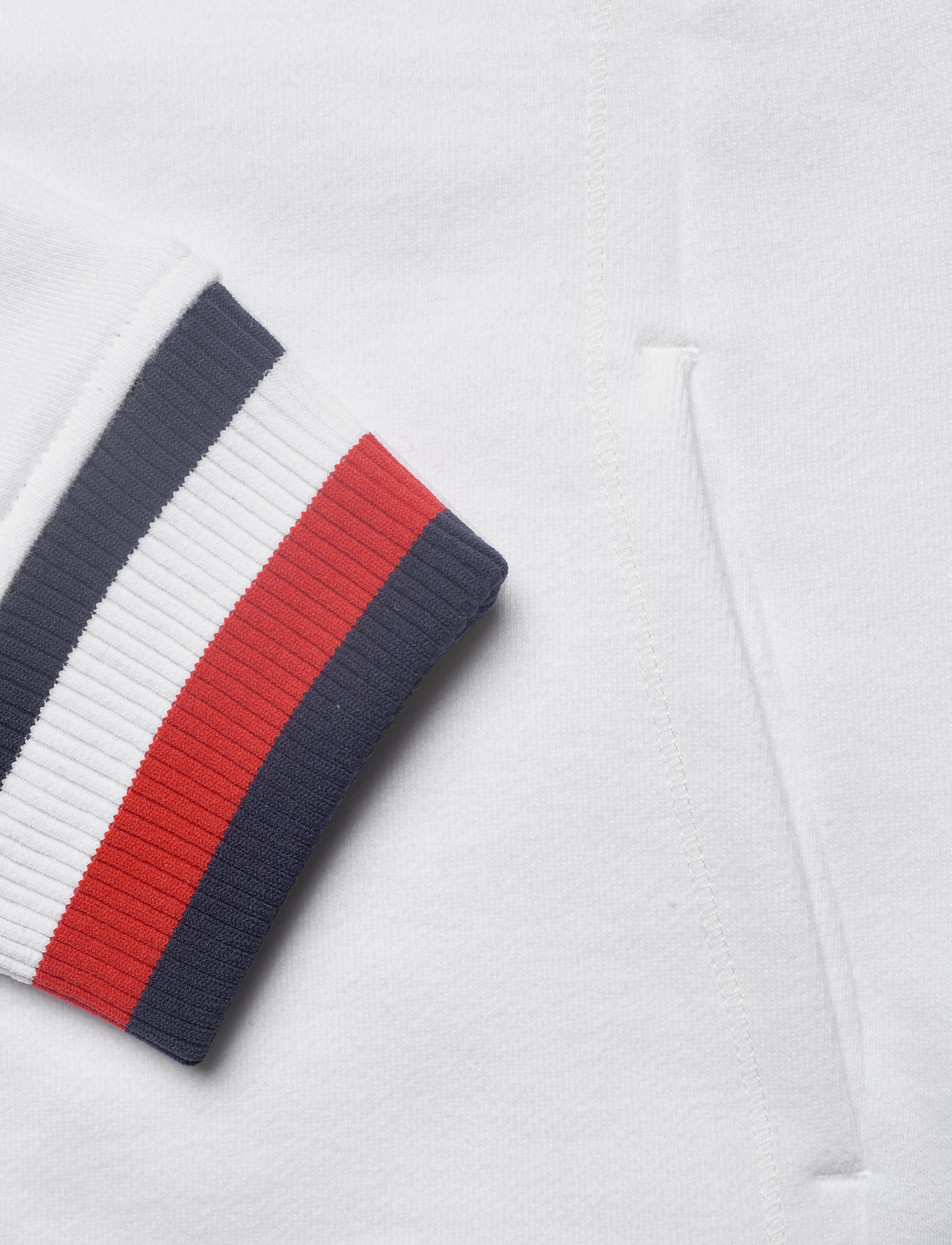 Tommy Sport - SLIM GLOBAL STP ZIP-UP LS - th optic white - 3