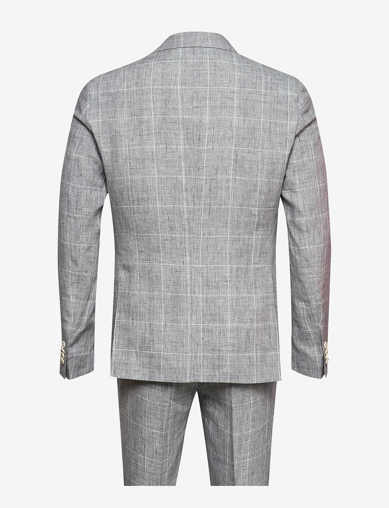 Tommy Hilfiger Tailored - LINEN   CHECK SLIM FIT SUIT - light grey - 1