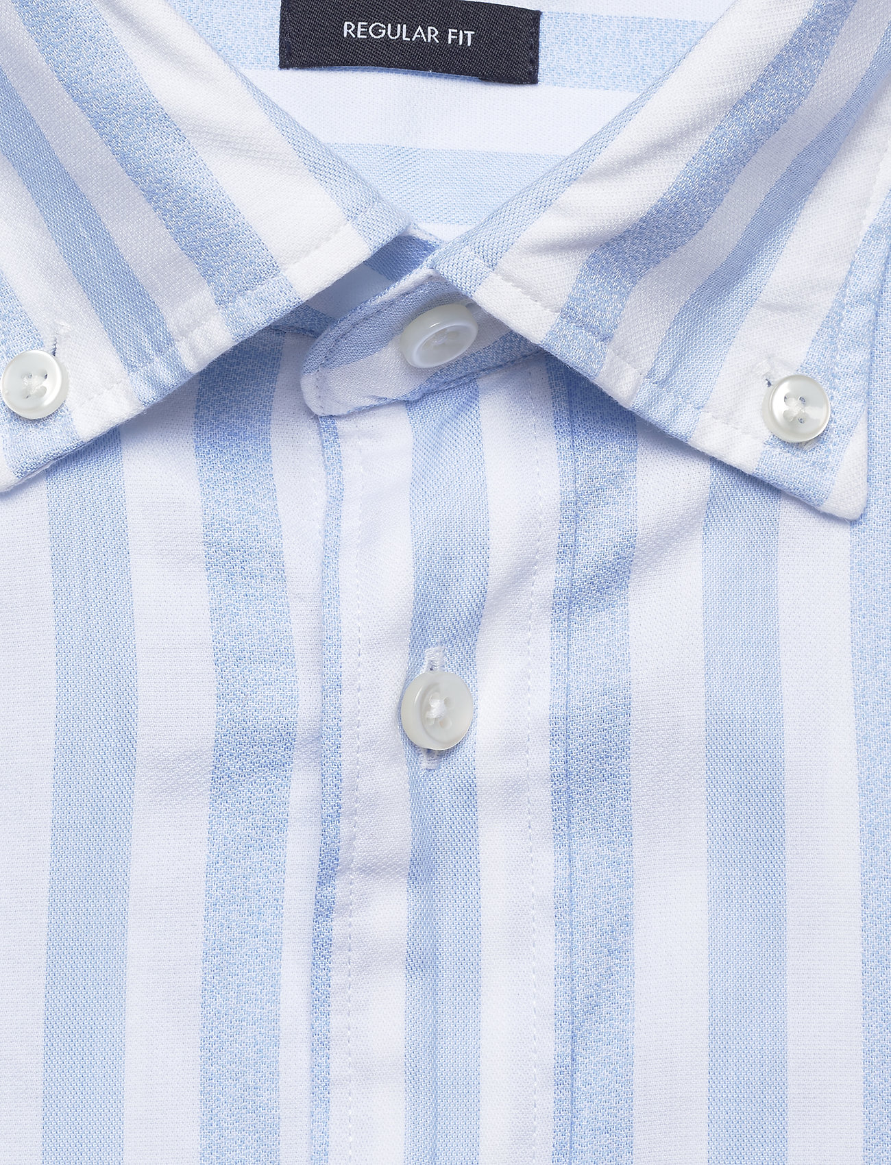 Tommy Hilfiger Tailored - WASHED STRIPE BUTTON - lightblue/white - 2