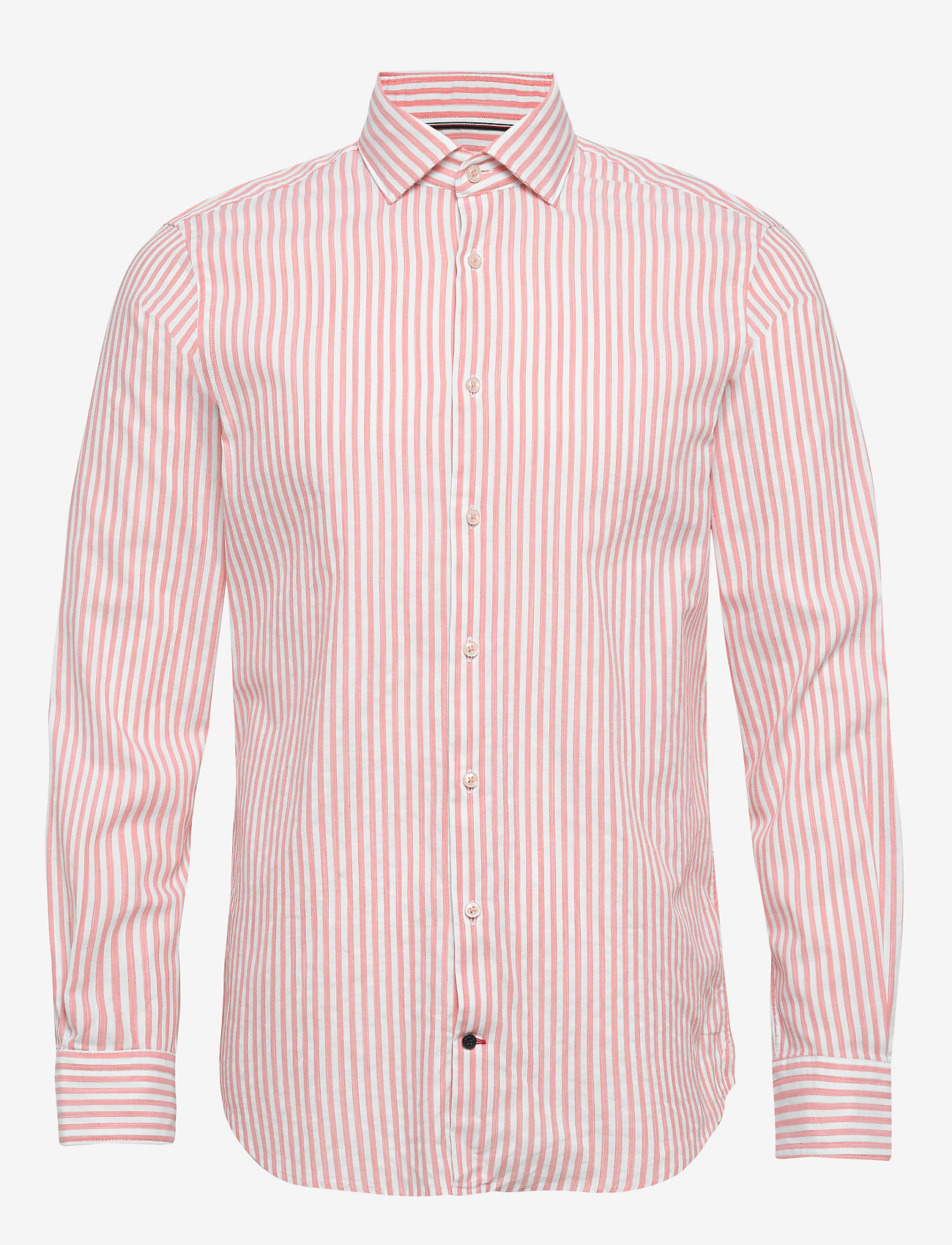 Tommy Hilfiger Tailored - WASHED STRIPE CLASSIC SLIM SHIRT - salmon/white - 0