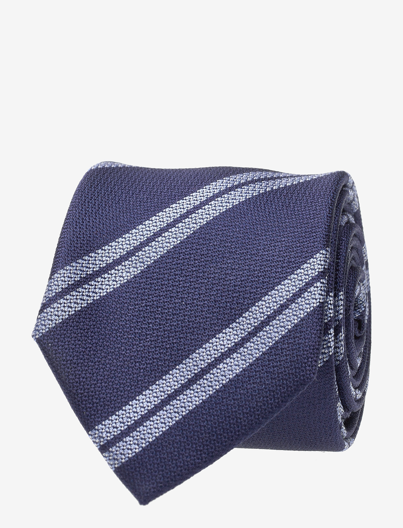 Tommy Hilfiger Tailored - SILK STRIPE 7CM TIE - navy/blue - 0