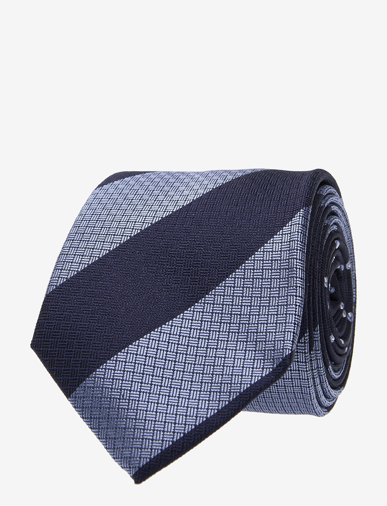 Tommy Hilfiger Tailored - SILK STRIPE 7CM TIE - navy/blue - 0