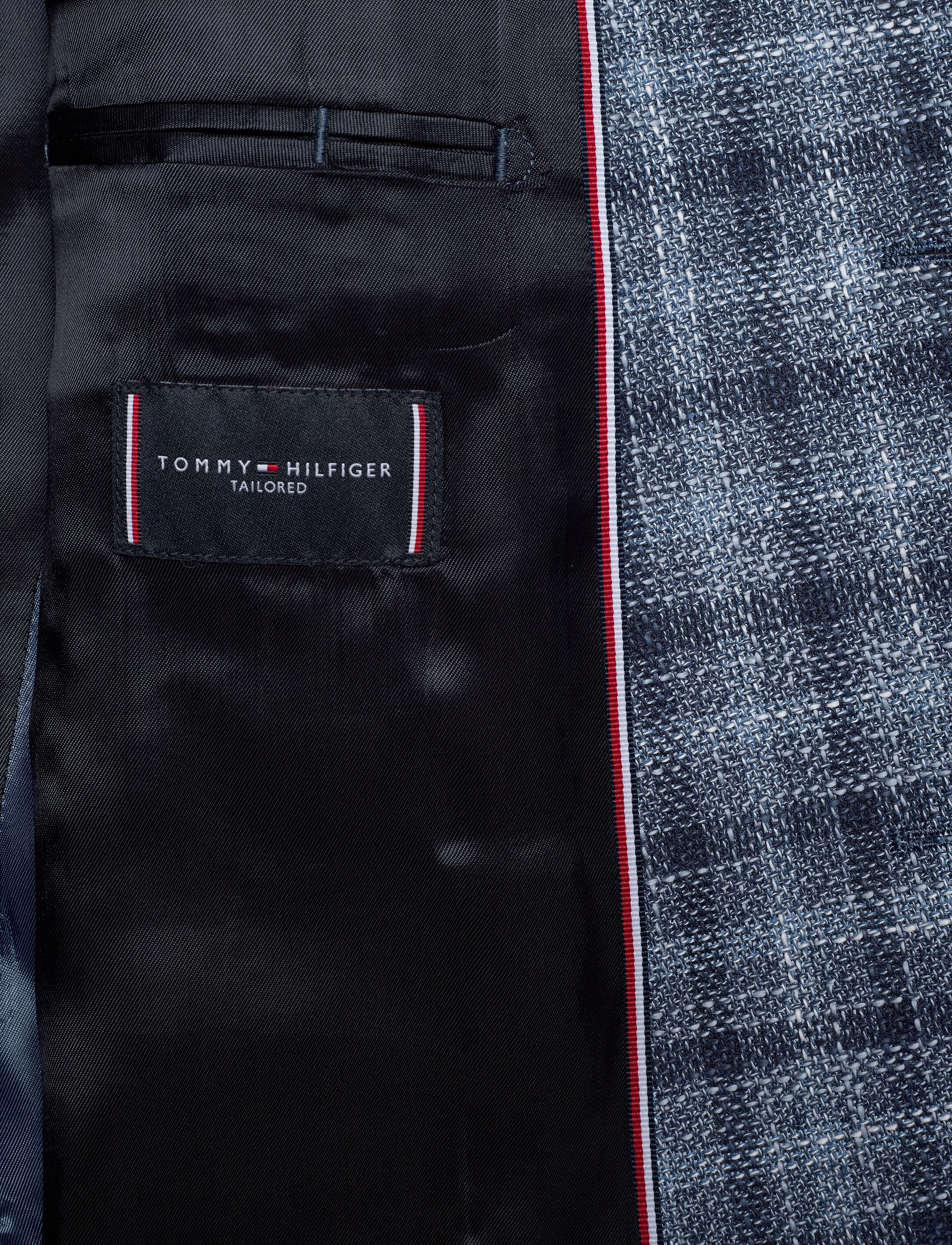Tommy Hilfiger Tailored - COTTON BLEND SLIM FIT CHECK BLZ - navy/iriscope/white - 5