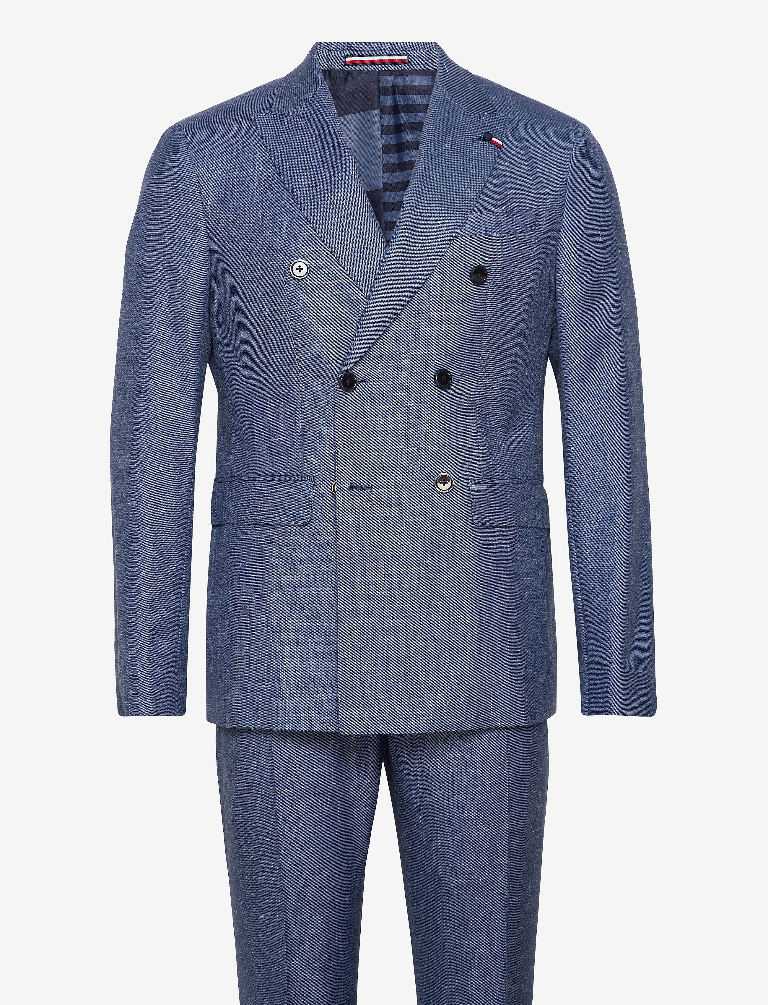 Tommy Hilfiger Tailored - SLIM FIT DB SUIT WITH TURN UP - blue heather 05 - 0