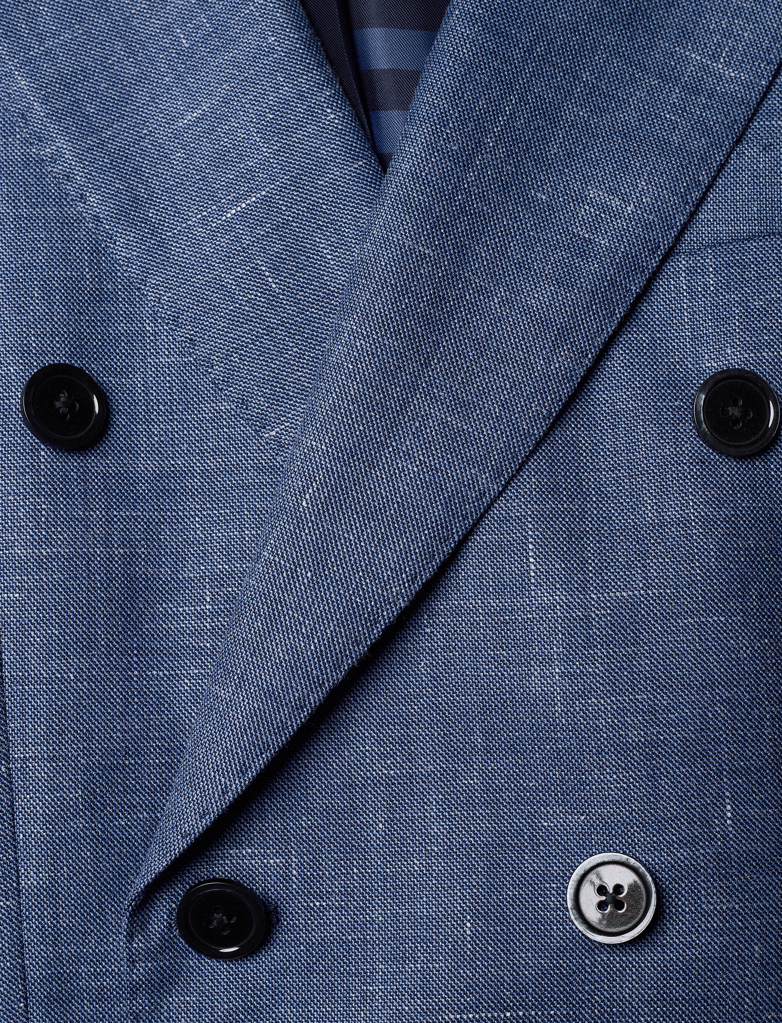 Tommy Hilfiger Tailored - SLIM FIT DB SUIT WITH TURN UP - blue heather 05 - 4
