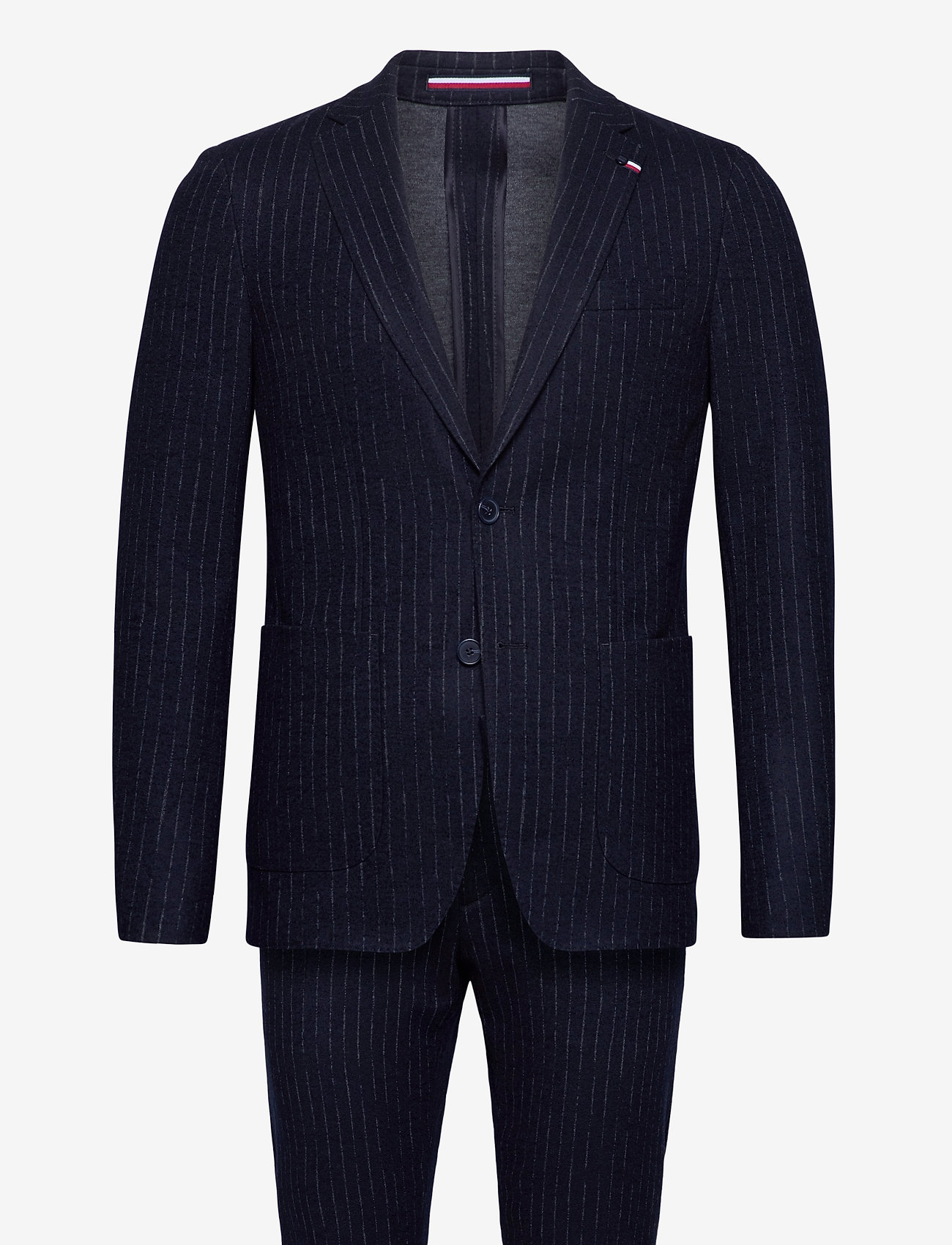 Tommy Hilfiger Tailored - JERSEY STRIPE SLIM FIT SUIT - desert sky/white - 0