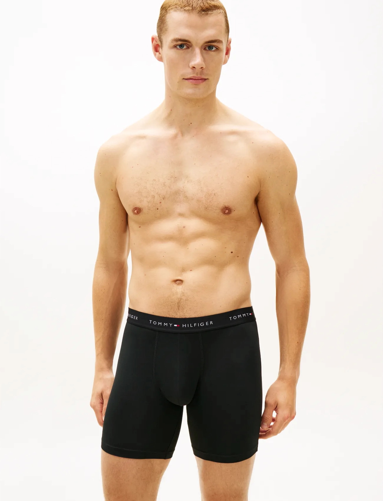 Tommy Hilfiger 3-Pack Micro Long Boxer Brief - Black - S