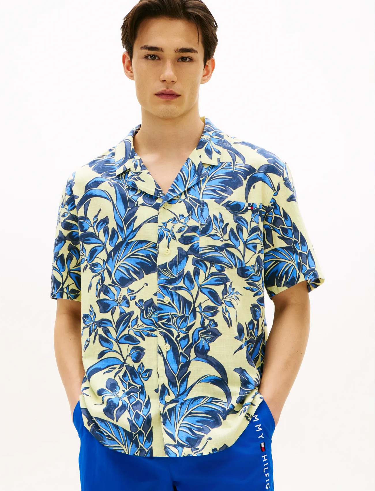 Tommy Hilfiger Woven Bowling Shirt Print - - S 1