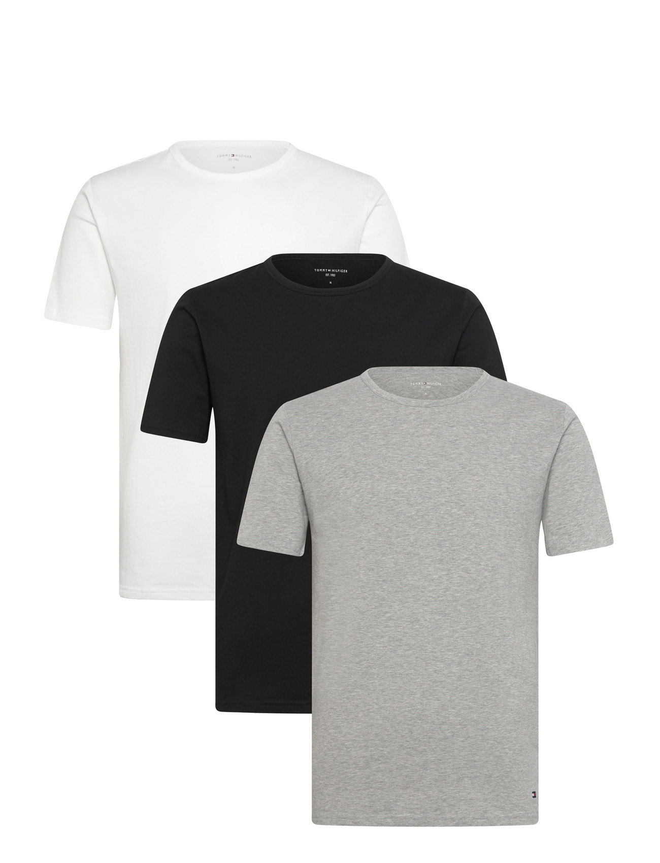 Tommy Hilfiger Stretch Cn Tee Ss 3Pack - - S 1