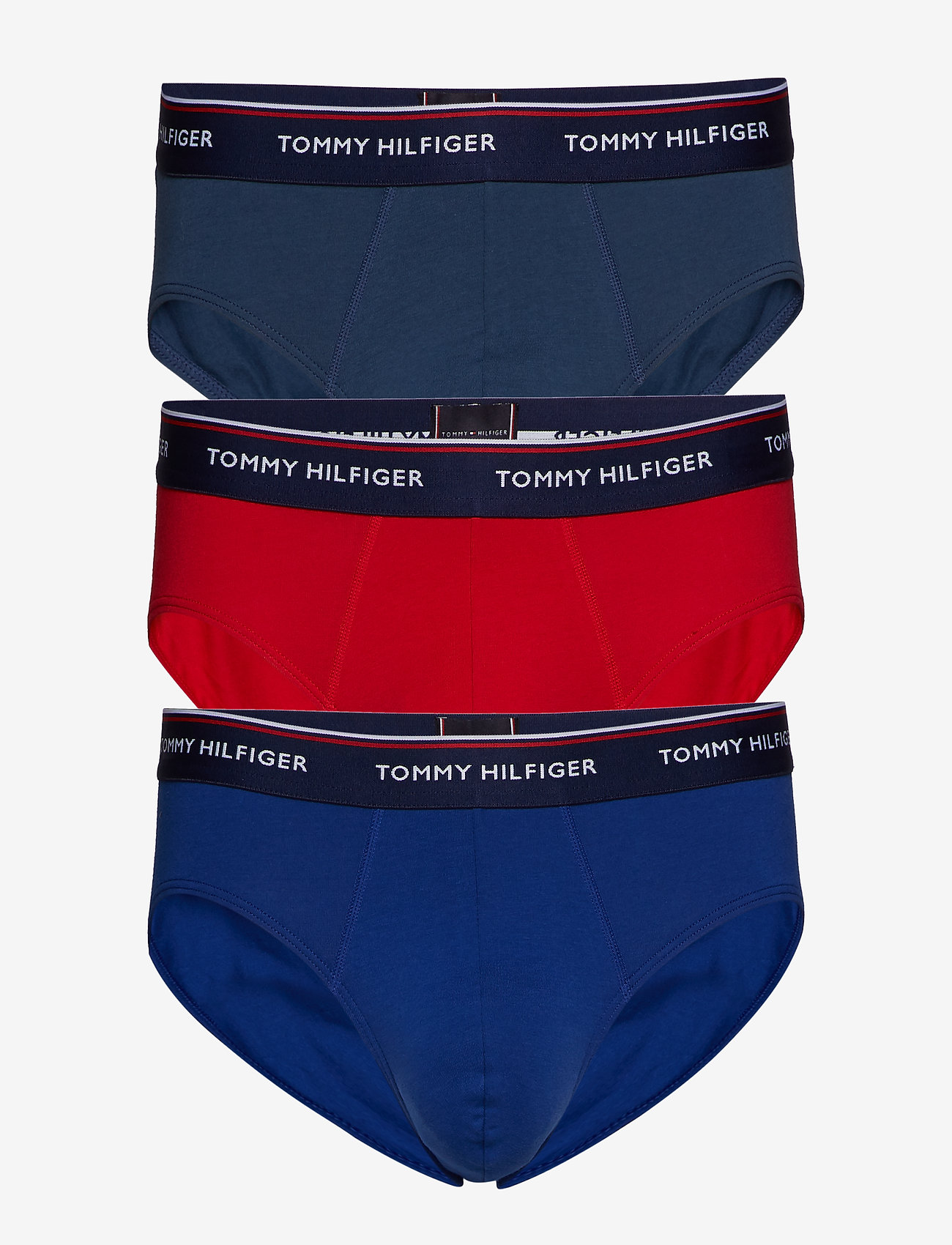 Tommy Hilfiger - 3P BRIEF - insignia /tango red/sodalite blue - 0