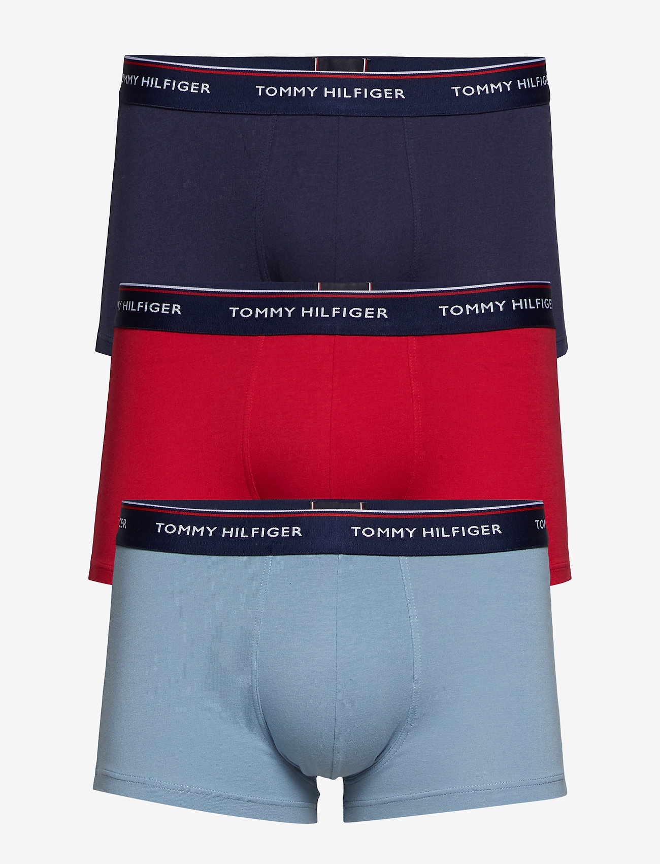 Tommy Hilfiger - 3P LR TRUNK - faded denim/tango red/peacoat - 0