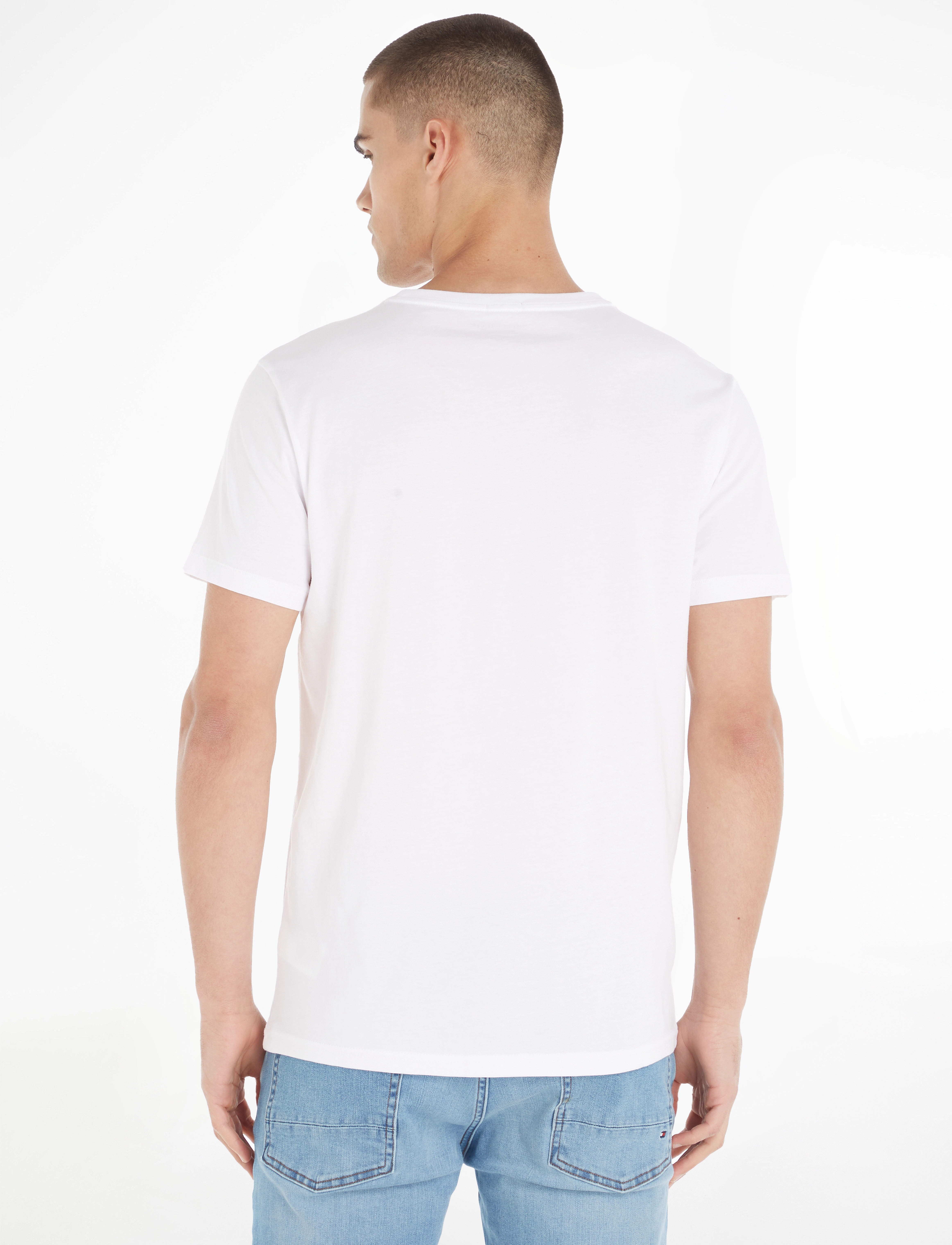 Tommy Hilfiger - CN TEE SS - short-sleeved t-shirts - white - 4