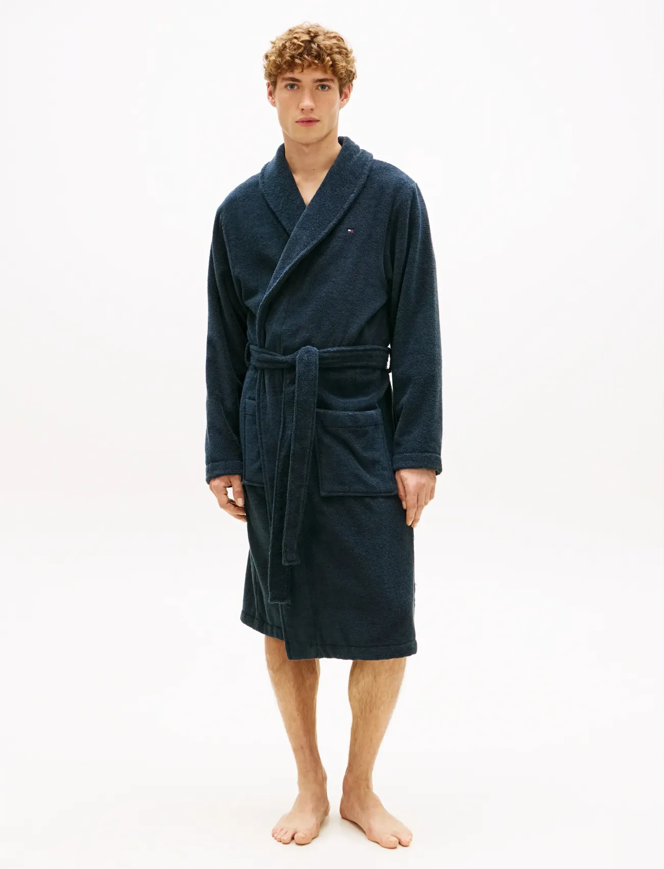 Tommy Hilfiger BATHROBE - Grįžimas prie pagrindų - NAVY BLAZER / blue