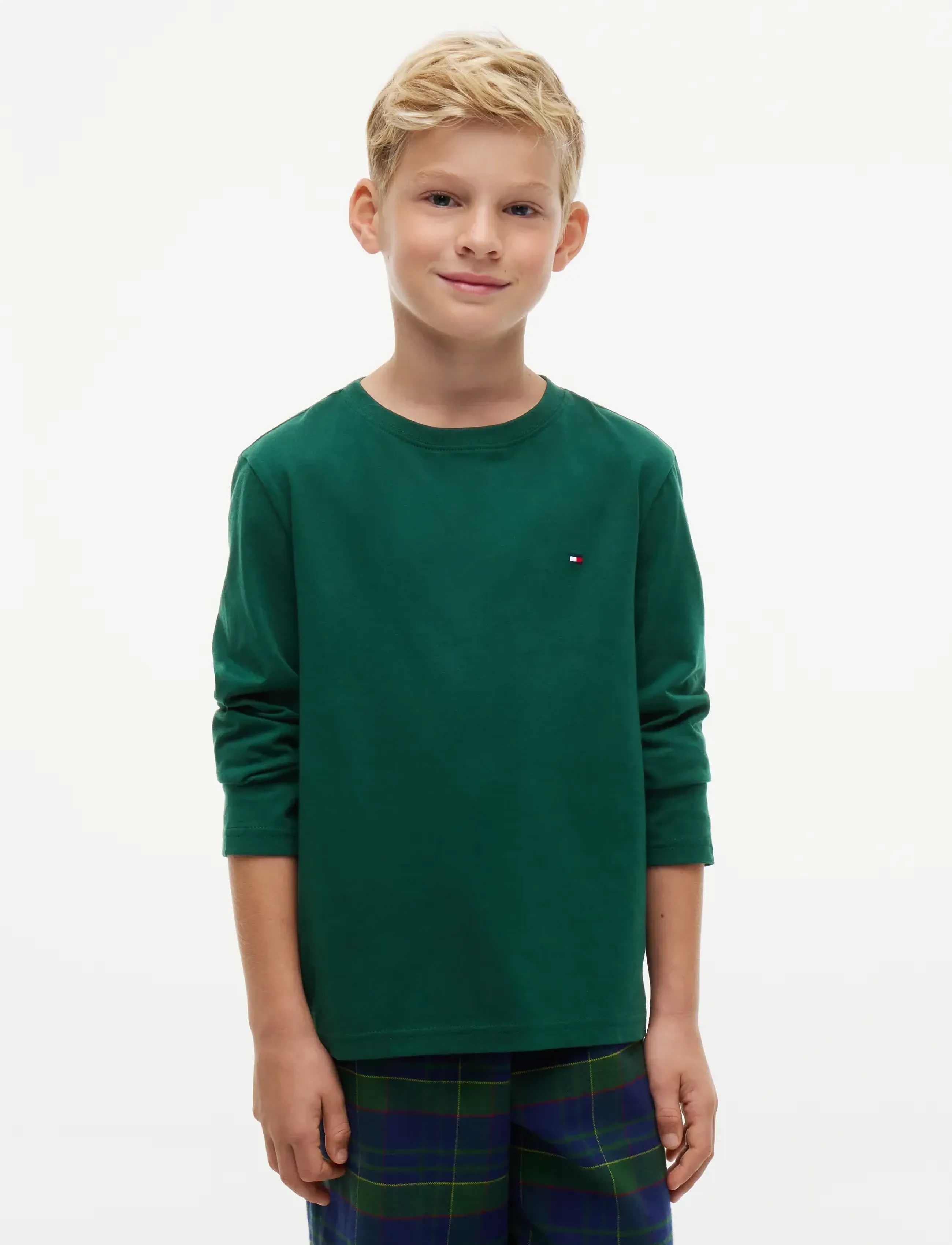 Tommy Hilfiger - 2 PK LS TEE - pikkade varrukatega t-särgid - navy blue   ornamental green - 3