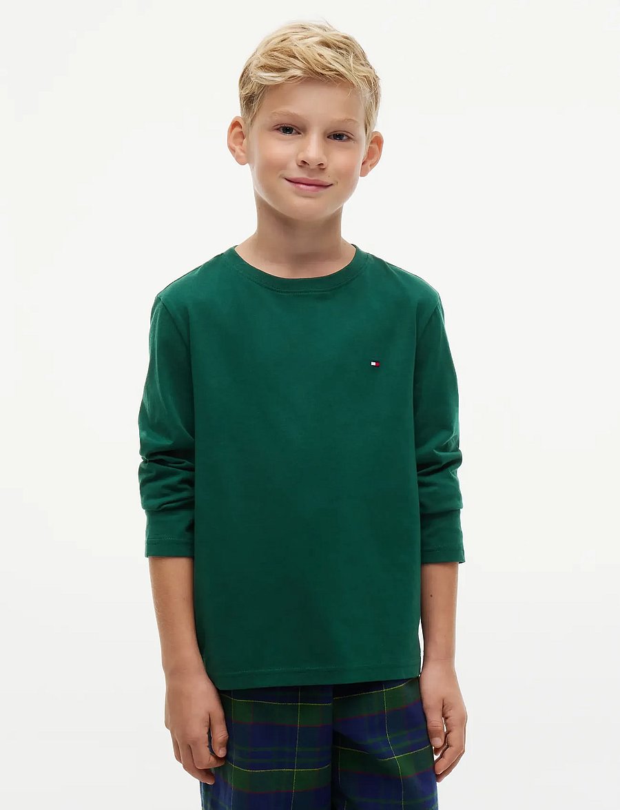 Tommy Hilfiger - 2 PK LS TEE - pikkade varrukatega t-särgid - navy blue ornamental green - 3