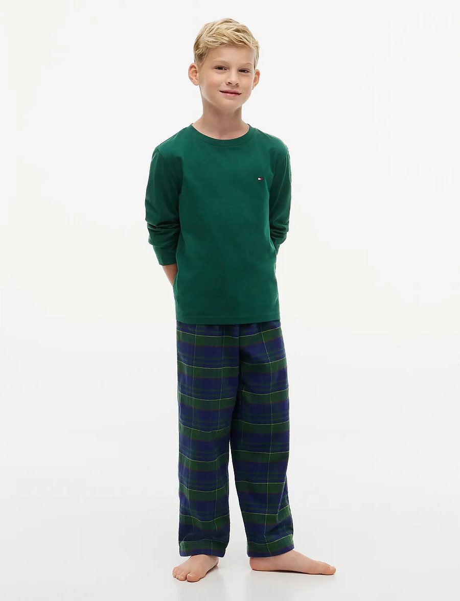 Tommy Hilfiger - 2 PK LS TEE - pikkade varrukatega t-särgid - navy blue ornamental green - 5