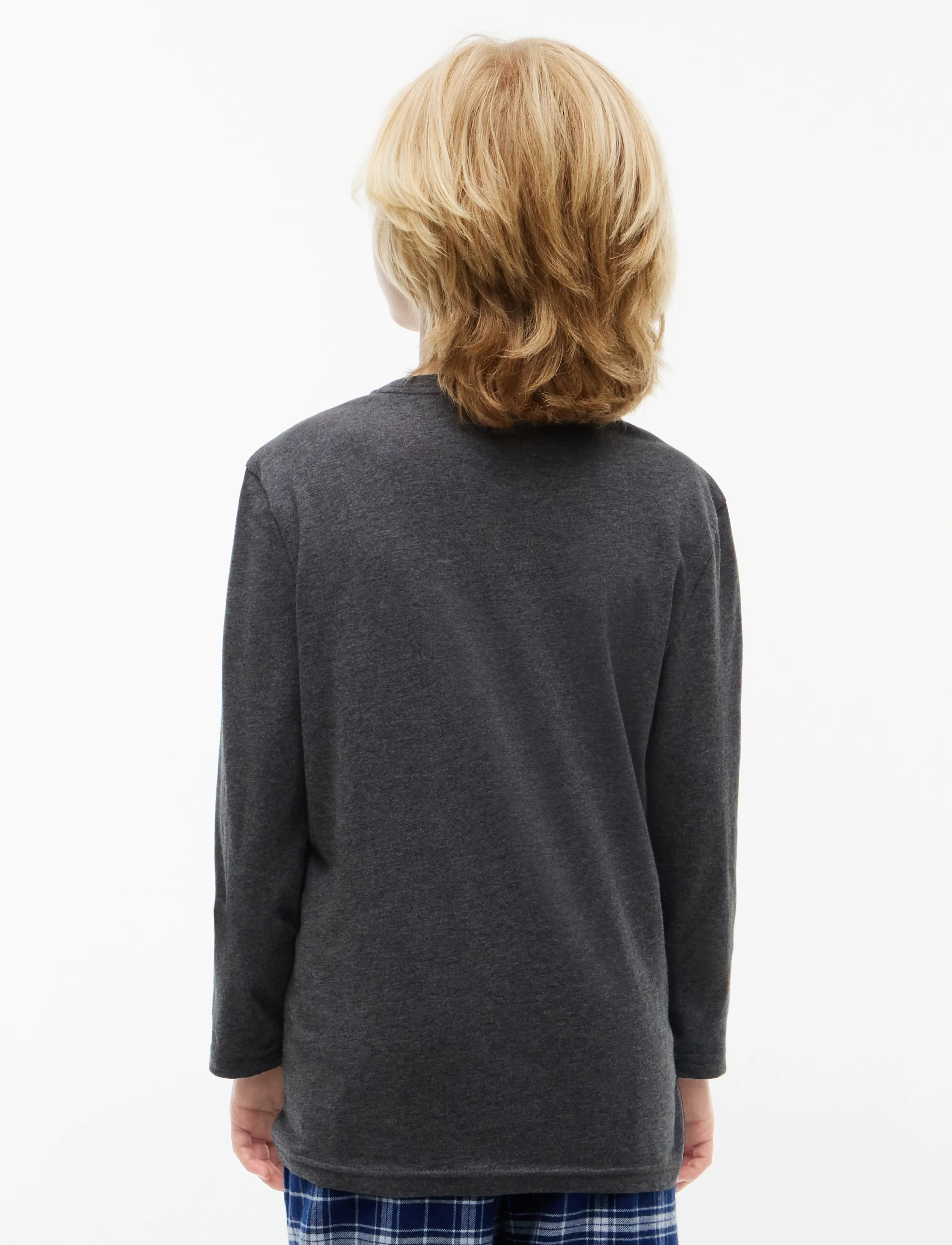 Tommy Hilfiger - 2 PK LS TEE - långärmade t-shirts - black   dk grey heather - 2