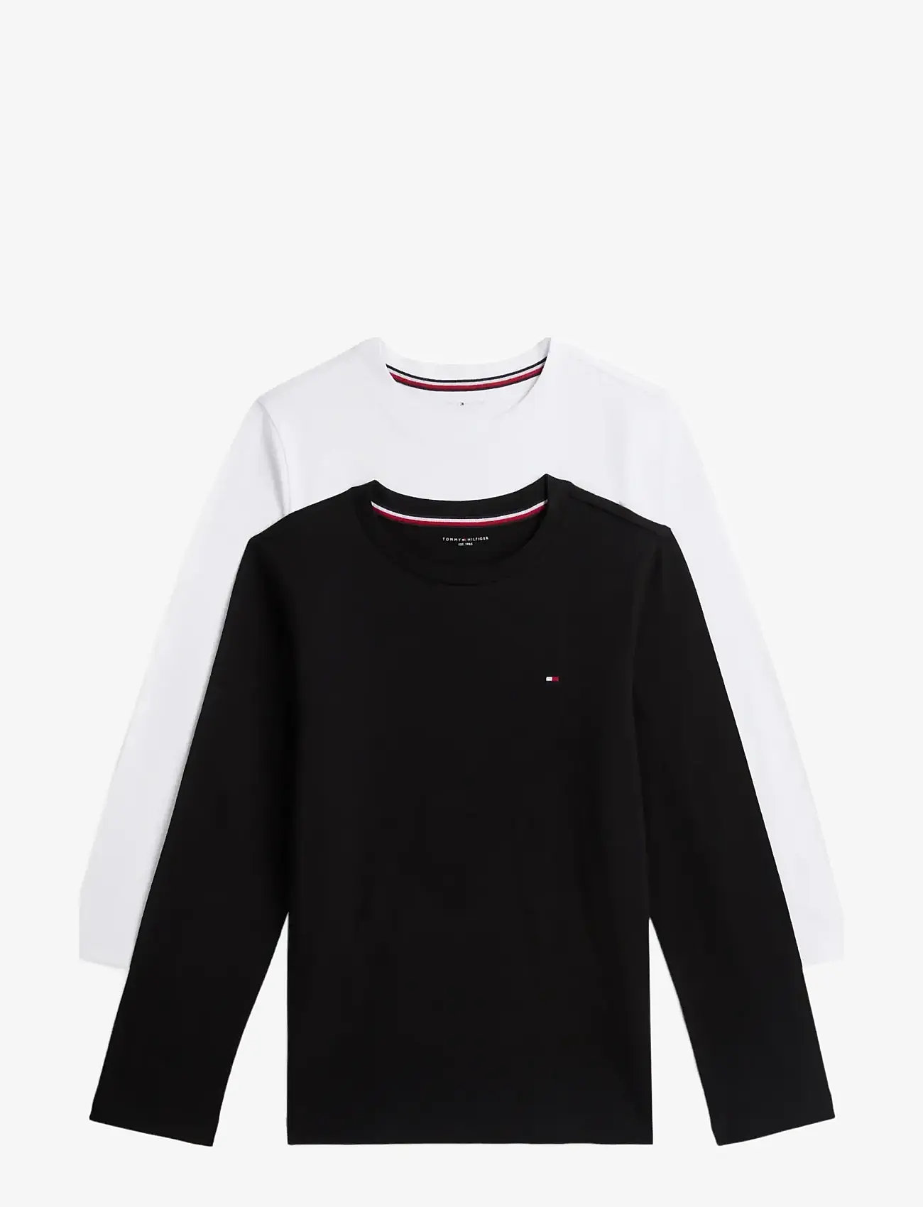 Tommy Hilfiger - 2 PK LS TEE - długi rękaw - black   white - 1