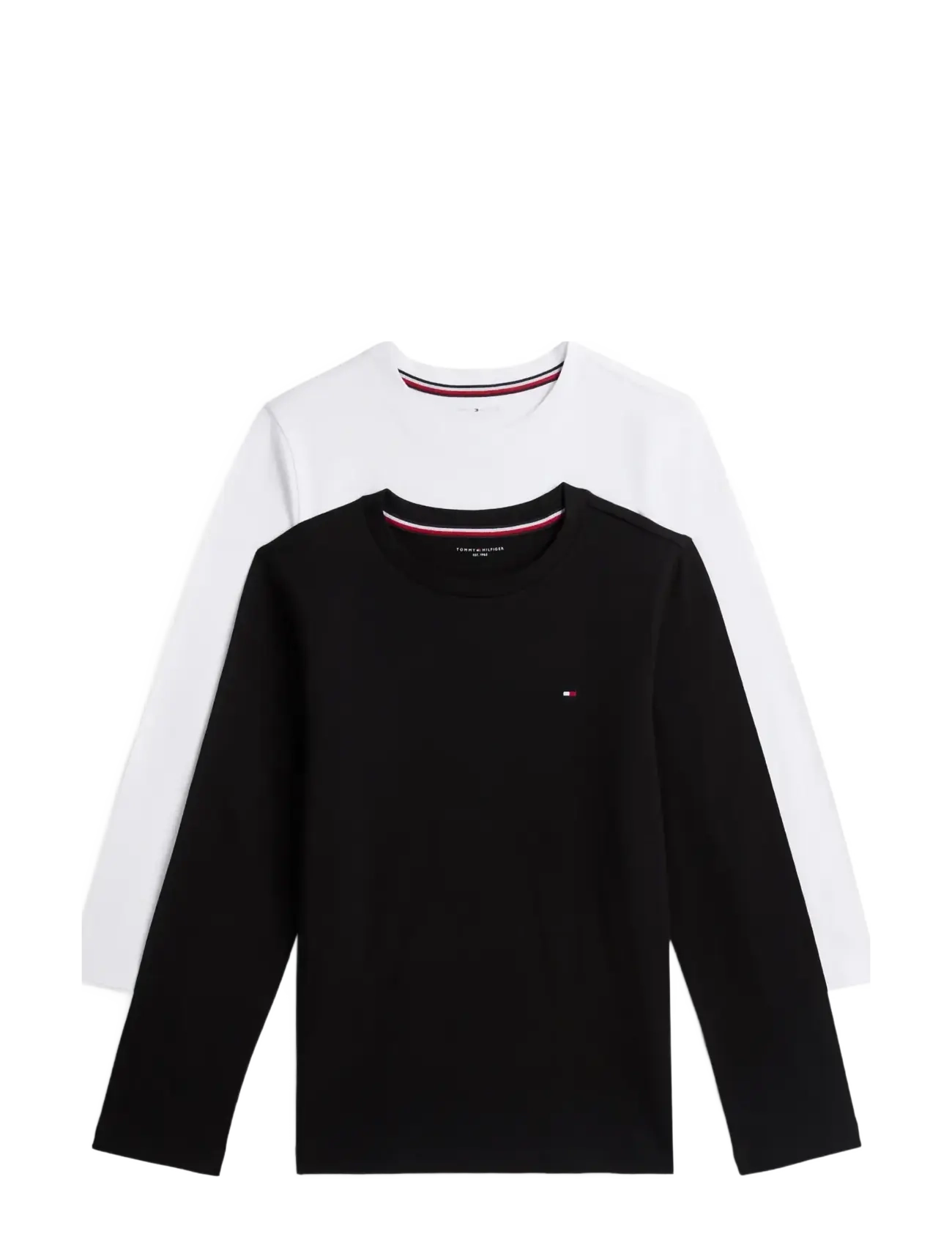 Tommy Hilfiger 2 PK LS TEE - Inspiration - BLACK   WHITE / black