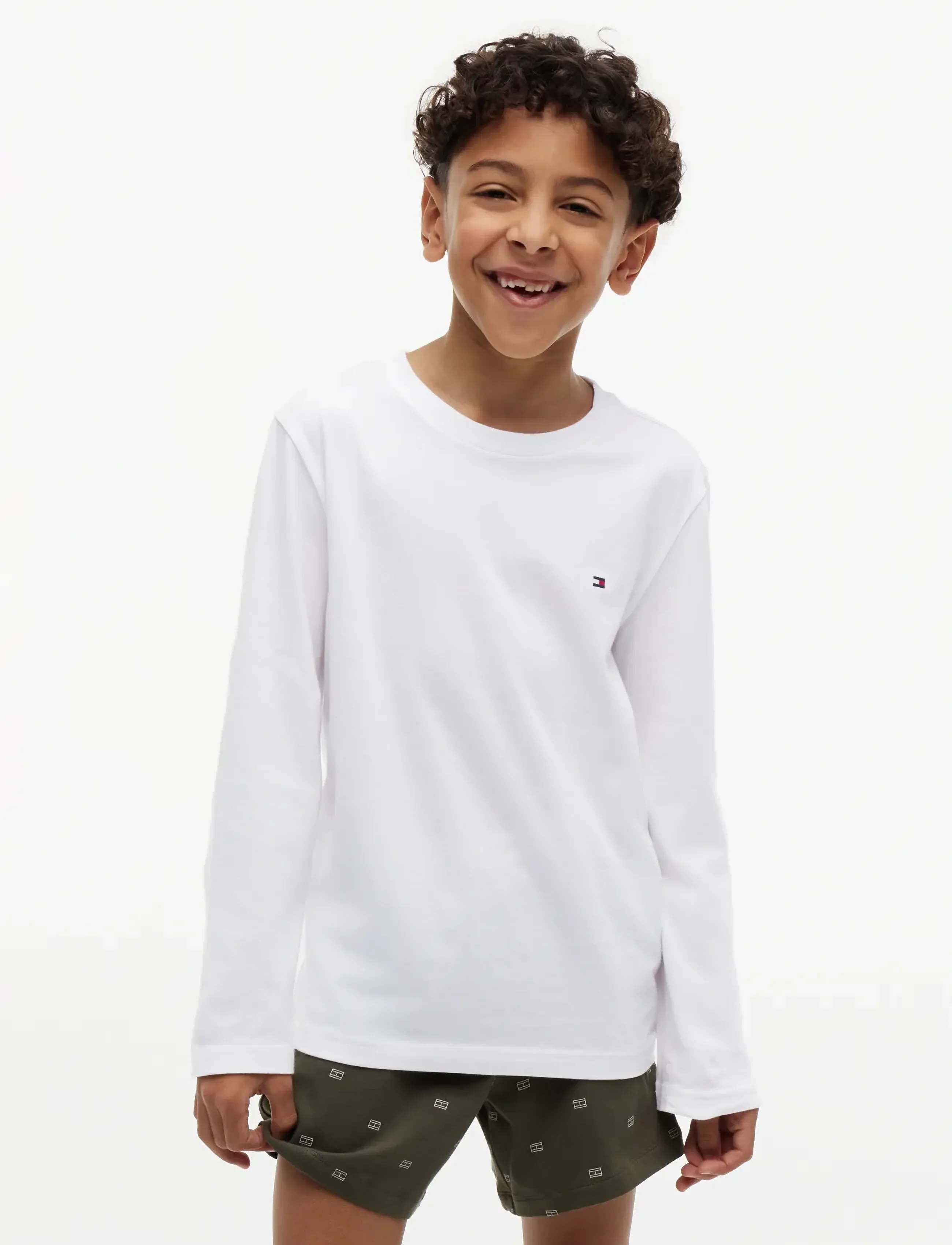 Tommy Hilfiger - 2 PK LS TEE - long-sleeved t-shirts - black   white - 3