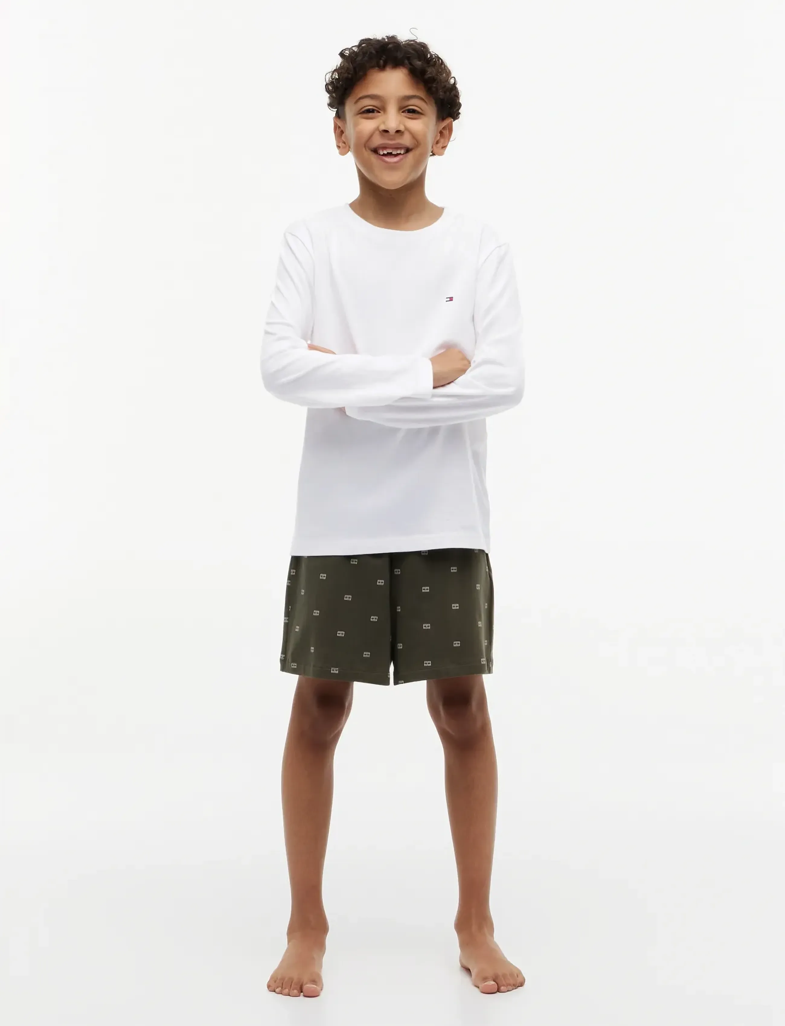 Tommy Hilfiger - 2 PK LS TEE - long-sleeved t-shirts - black   white - 5