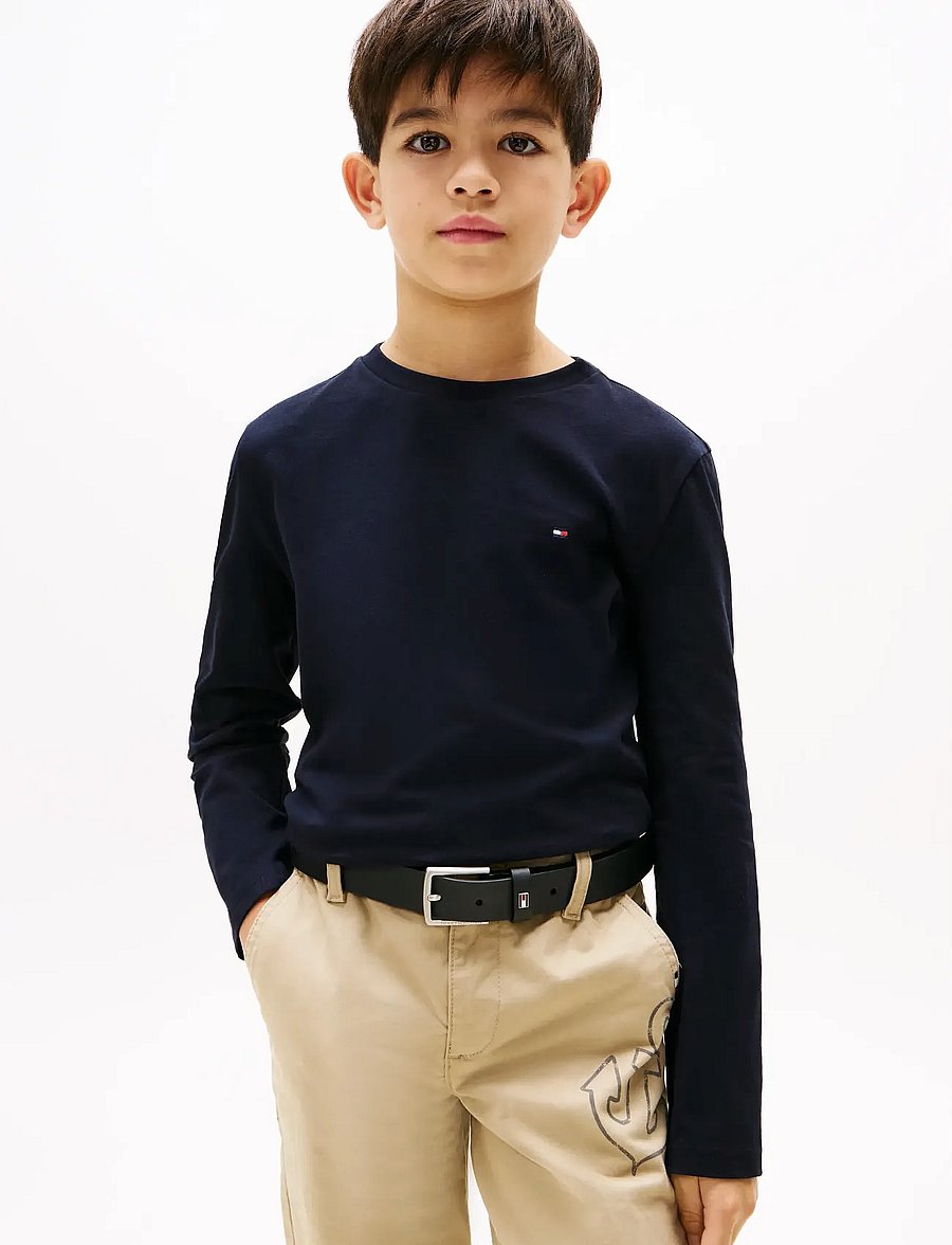 Tommy Hilfiger - 2P CN TEE LS - pitkähihaiset t-paidat - navy blue white - 0