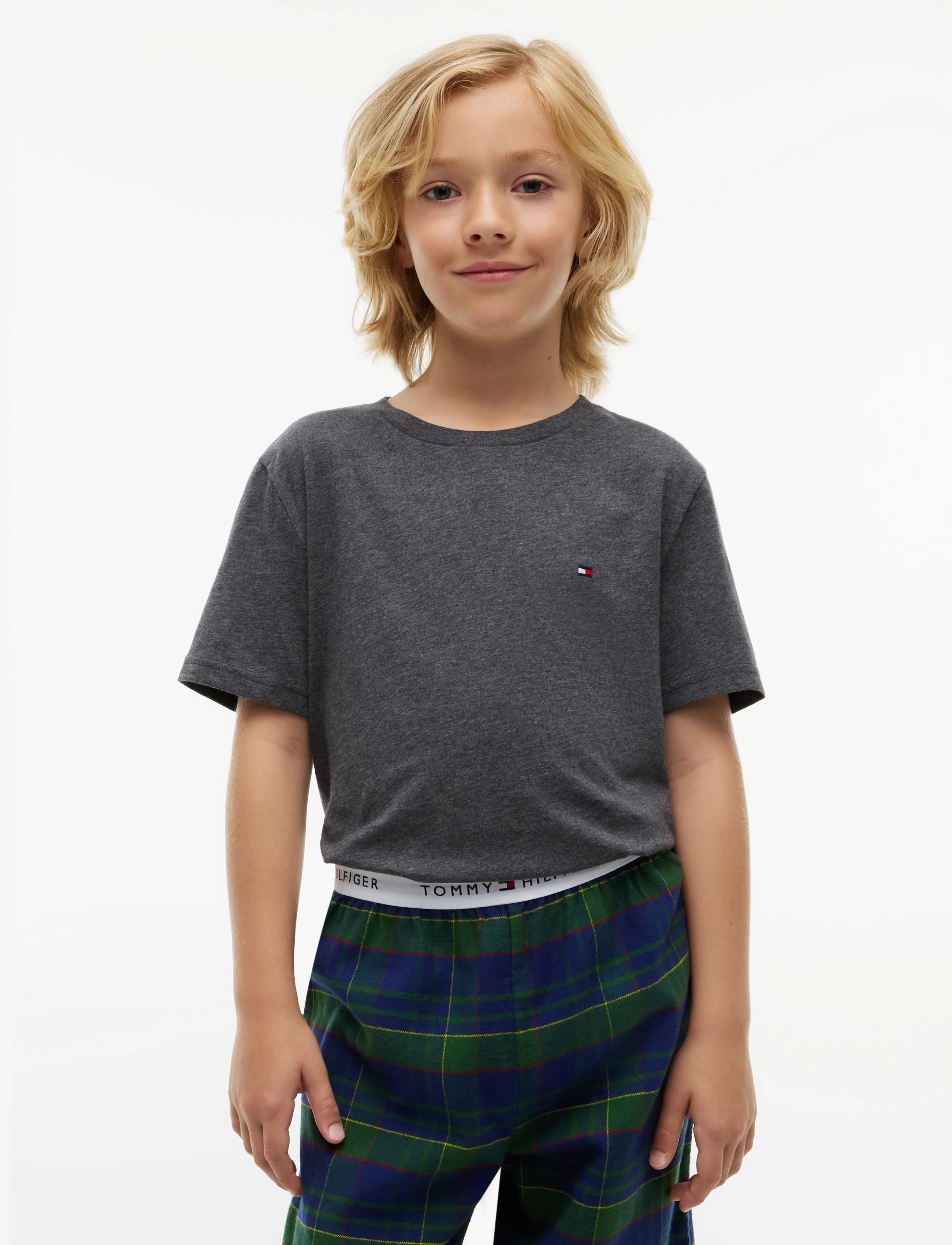 Tommy Hilfiger 2 PK SS TEE - Tommy Hilfiger - BLACK   DK GREY HEATHER / grey
