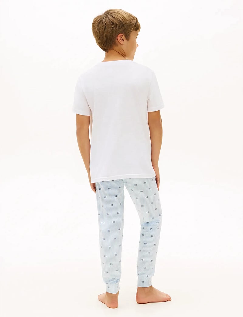 Tommy Hilfiger - 2P CN TEE SS - kortærmede t-shirts - black white - 4