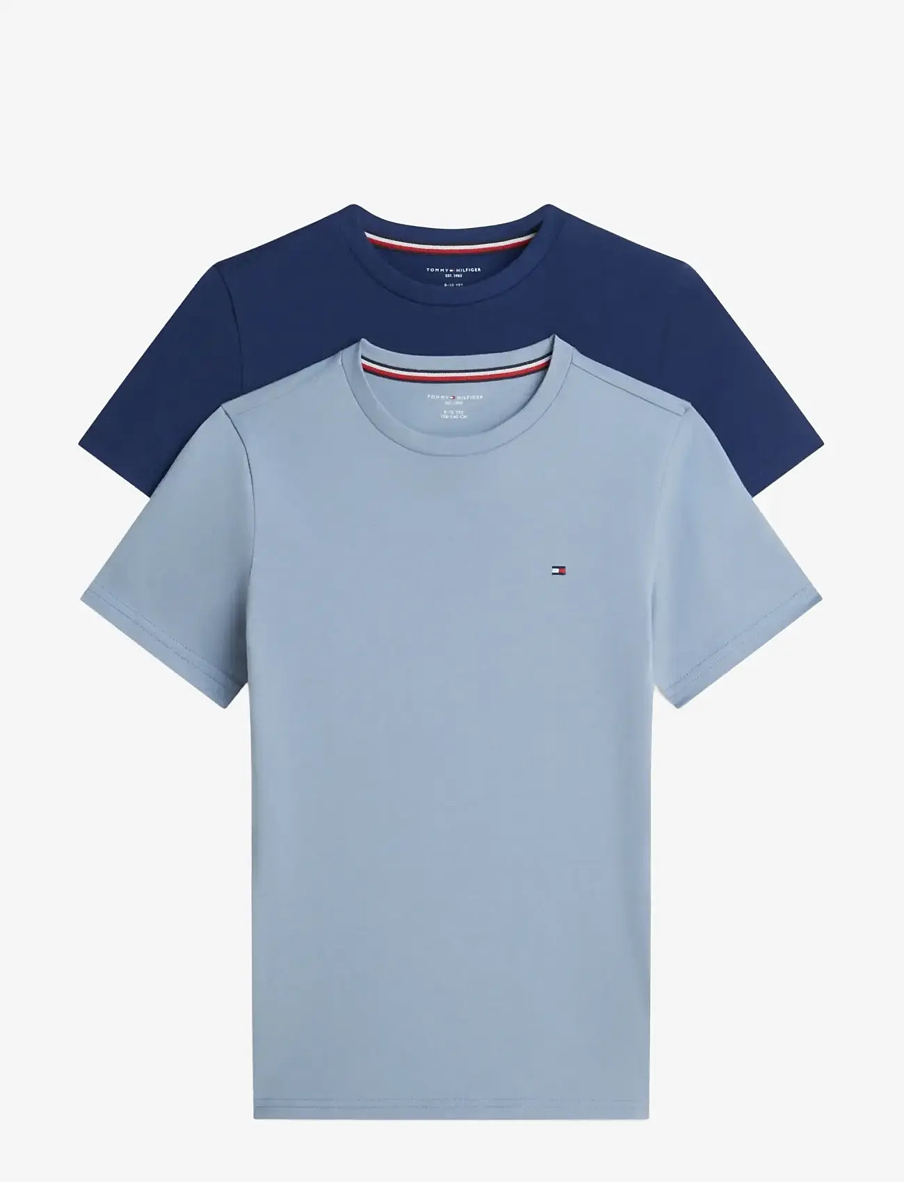 Tommy Hilfiger - 2 PK SS TEE - kortærmede t-shirts - brisk blue   preppy navy - 1
