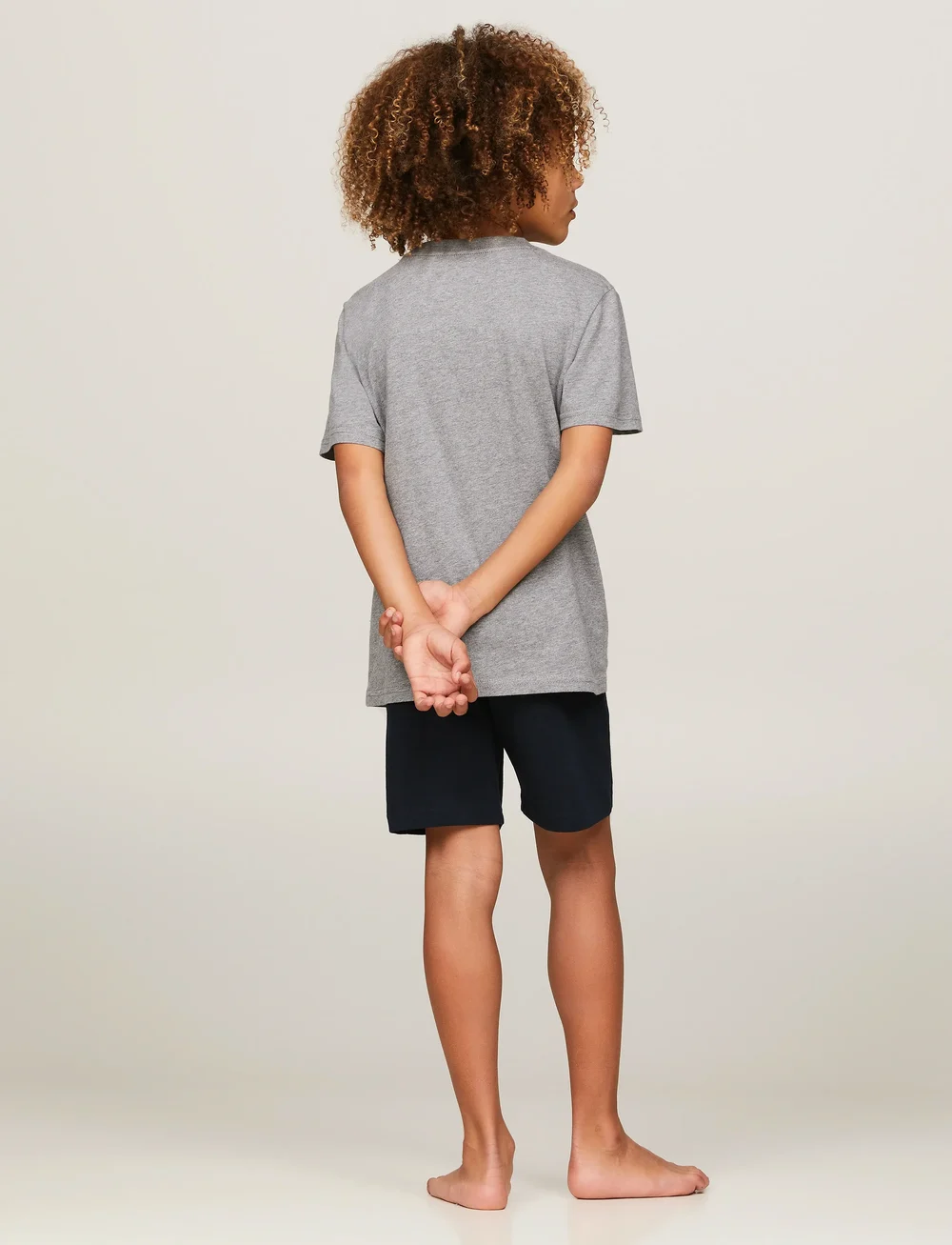 Tommy Hilfiger - 2 PK SS TEE - kortærmede t-shirts - medium grey ht/black - 3