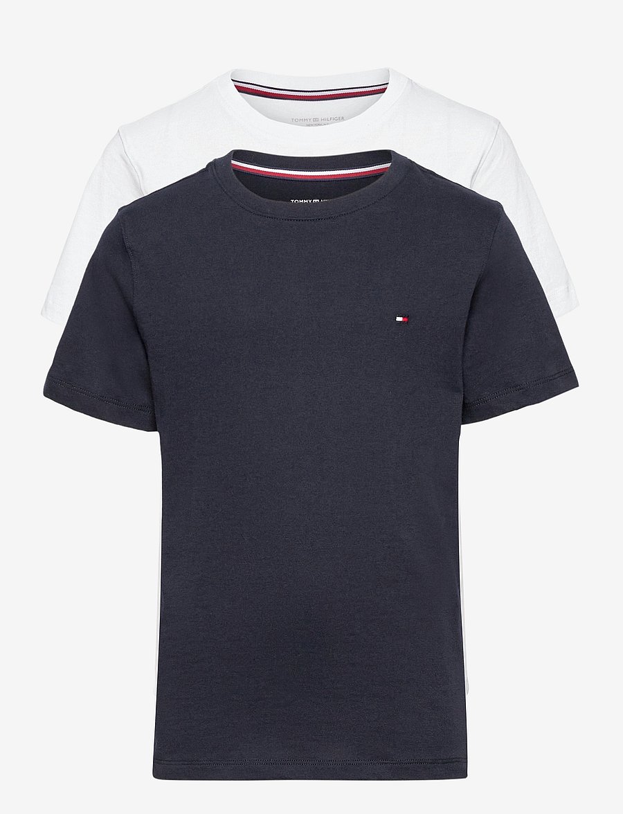 Tommy Hilfiger - 2 PK SS TEE - kurzärmelige - navy blue white - 1