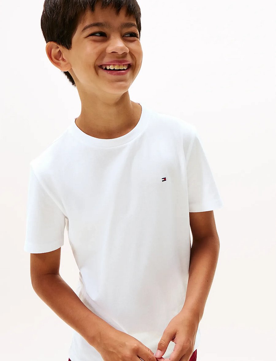 Tommy Hilfiger - 2 PK SS TEE - kurzärmelige - navy blue white - 4