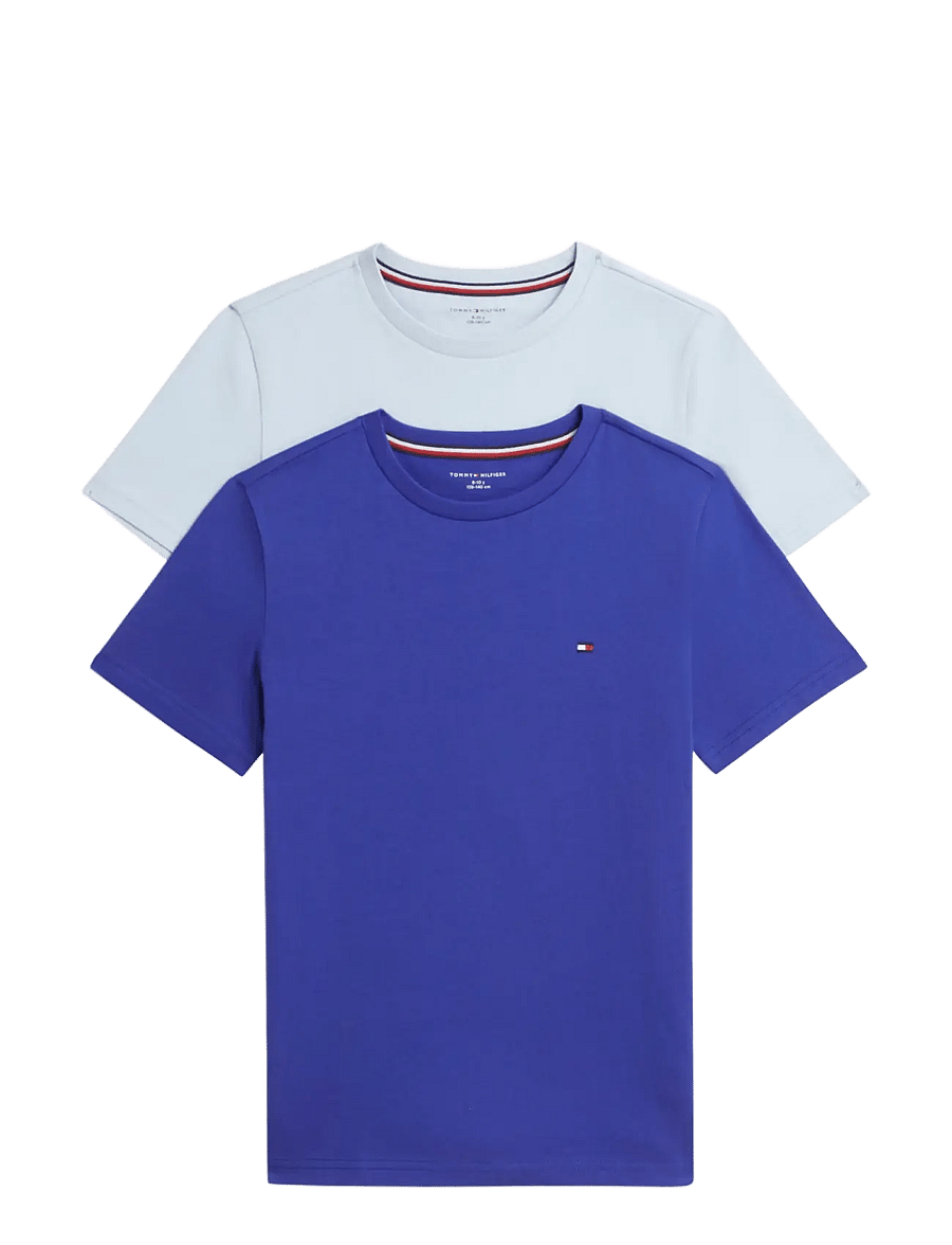 Tommy Hilfiger - 2P CN TEE SS - kurzärmelige - noble blue sky blue - 1