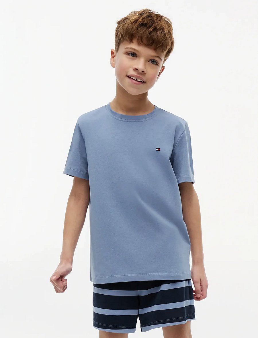 Tommy Hilfiger - 2 PK SS TEE - kurzärmelige - sweet blue brisk blue - 2