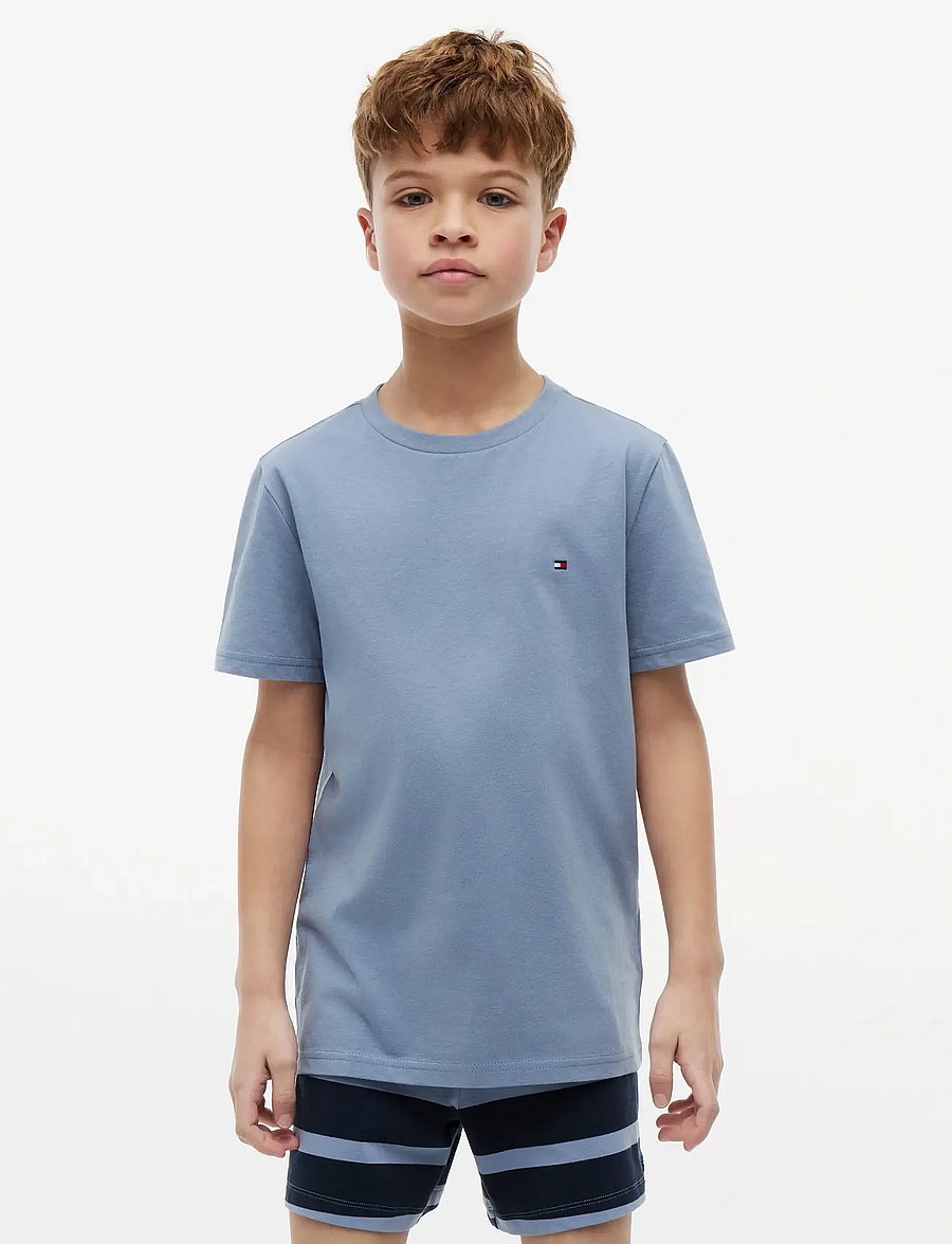 Tommy Hilfiger - 2 PK SS TEE - kurzärmelige - sweet blue brisk blue - 3