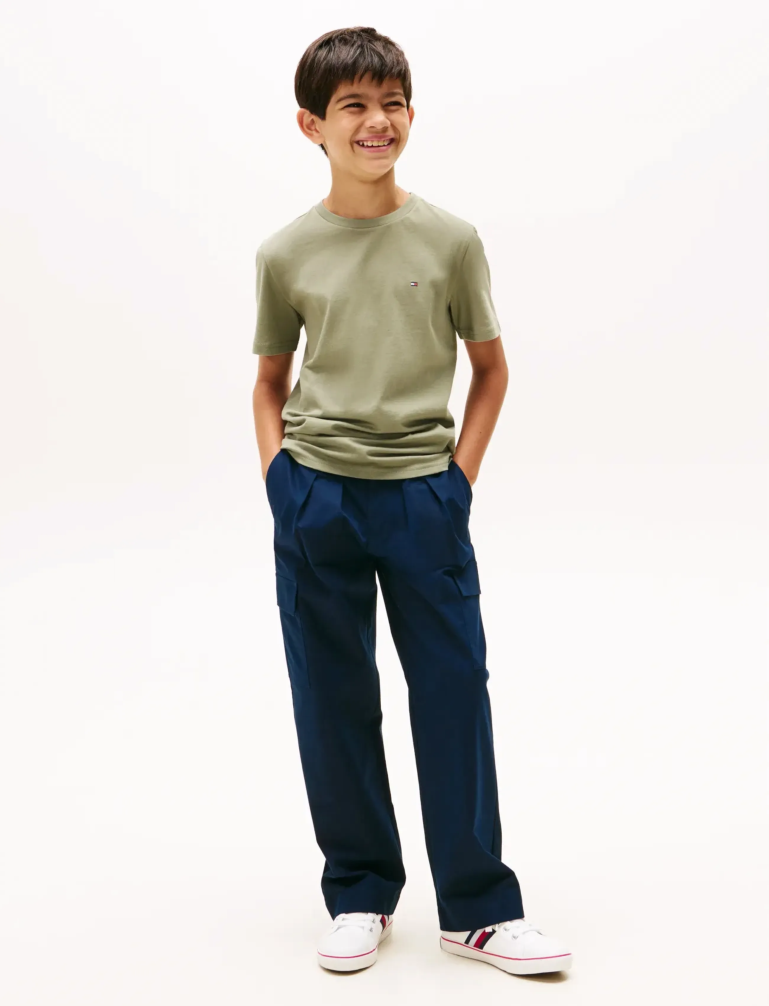 Tommy Hilfiger 2 PK SS TEE - Toppar & T-shirts - UTILITY SAGE / DESERT SKY / navy