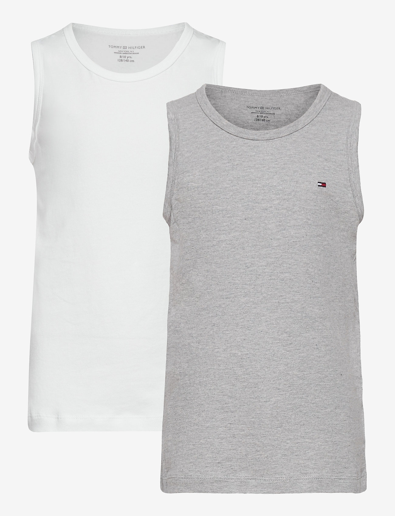 Tommy Hilfiger - 2P TANK TOP - white/medium grey htr - 0