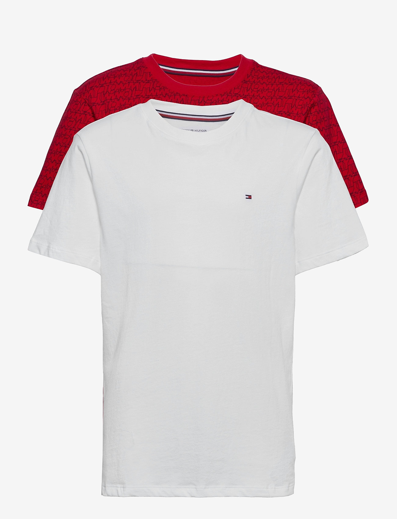 Tommy Hilfiger - 2P CN TEE SS PRINT - primary red/white - 0