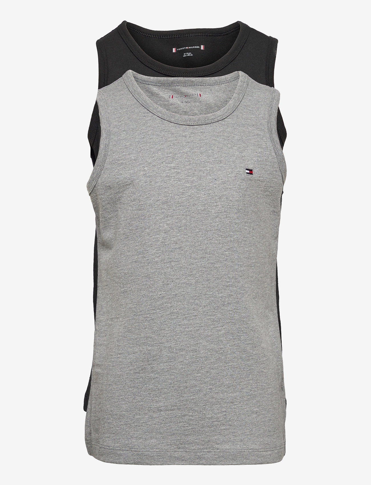 Tommy Hilfiger - 2P TANK TOP - medium grey ht/black - 0