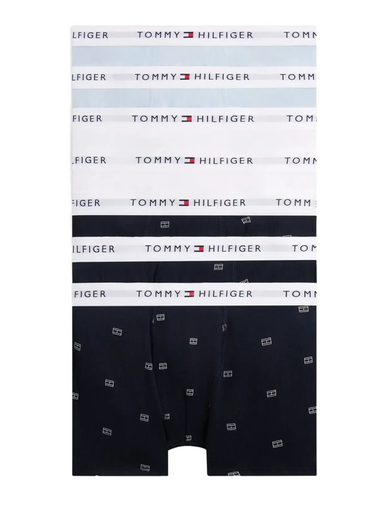 Tommy Hilfiger 7 PK TRUNK PRINT - Undertøj - BREEZY BLUE WHITE FLAG AOP / multi