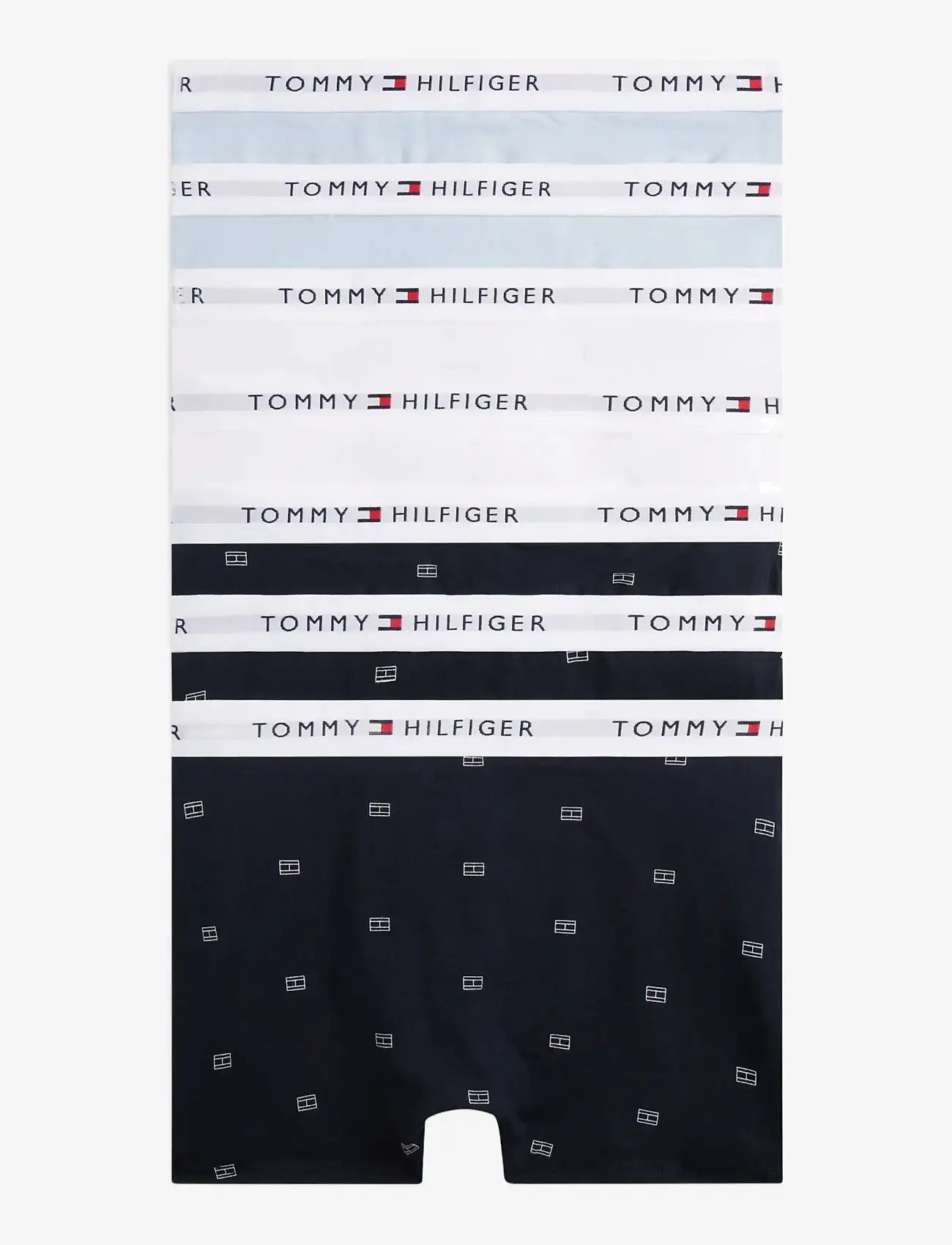 Tommy Hilfiger - 7 PK TRUNK PRINT - apakšveļas komplekti - breezy blue white flag aop - 1