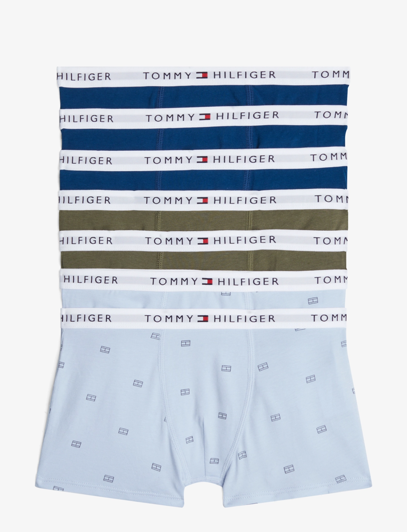 7 PK TRUNK PRINT - DEEP INDIGO/BREEZY BLUE FLAG/OLIVE