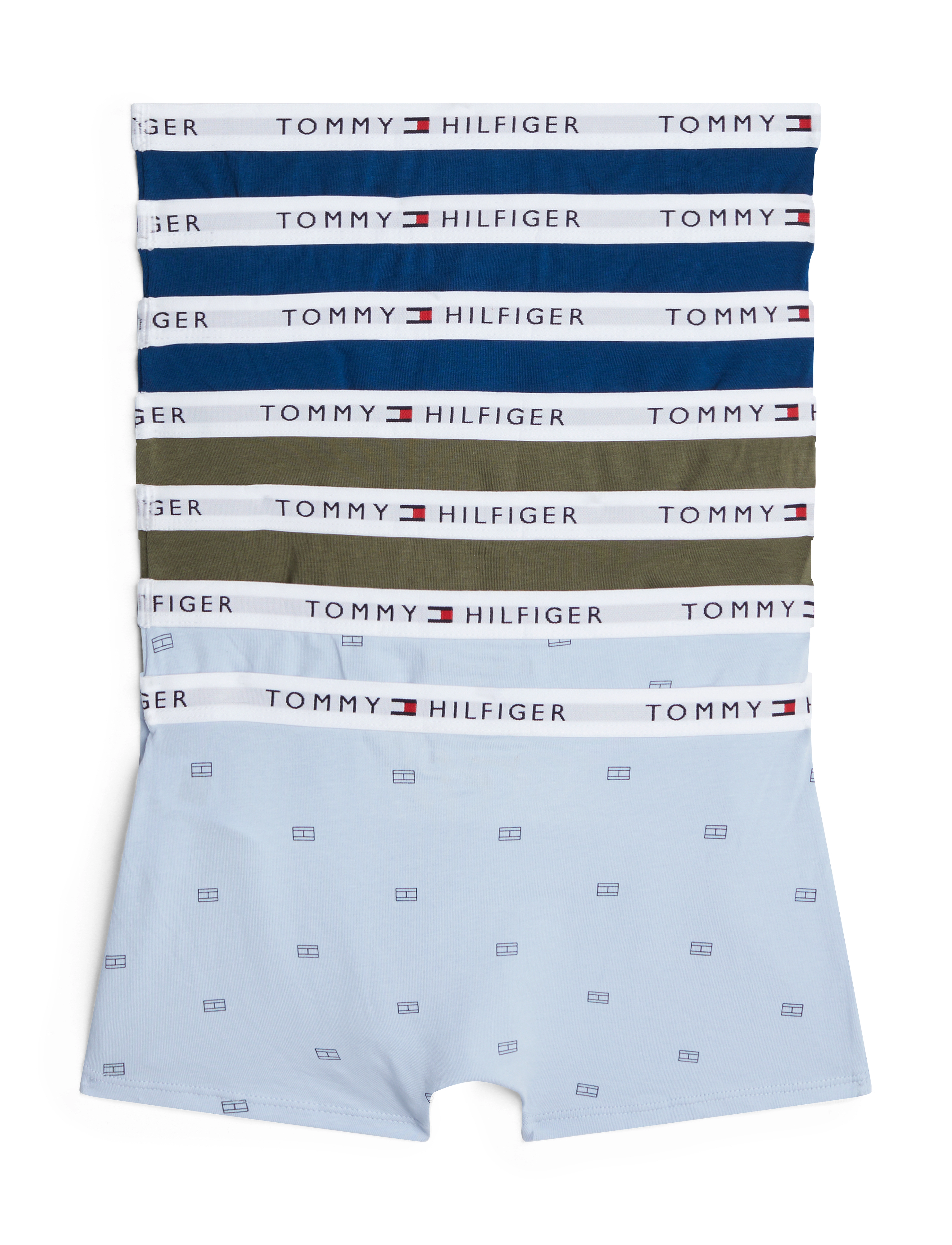 Tommy Hilfiger - 7 PK TRUNK PRINT - sæt - deep indigo/breezy blue flag/olive - 1