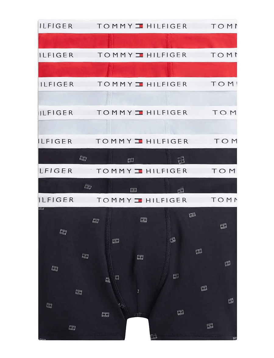 Tommy Hilfiger - 7 PK TRUNK PRINT - sets - outline flag br blue red - 0