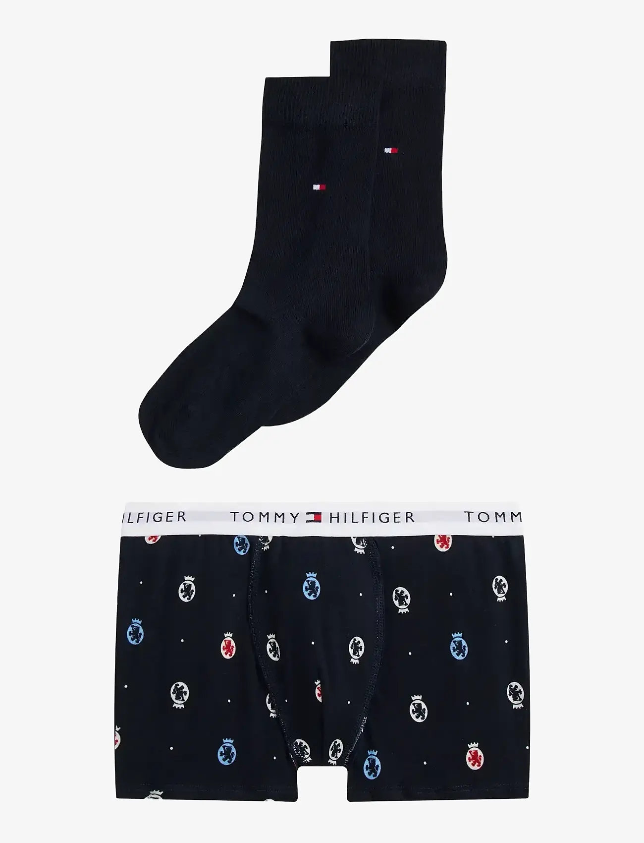 Tommy Hilfiger - GIFT SET TRUNK & SOCKS BOXED - efterårstøj - crest aop / desert sky - 0