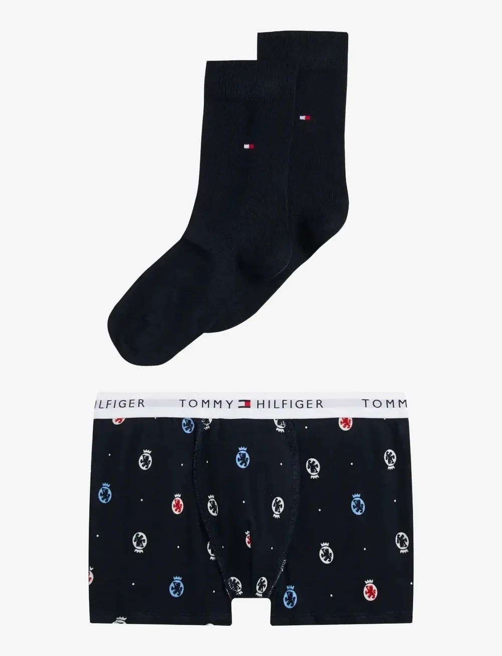 Tommy Hilfiger - GIFT SET TRUNK & SOCKS BOXED - strümpfe - crest aop / desert sky - 0