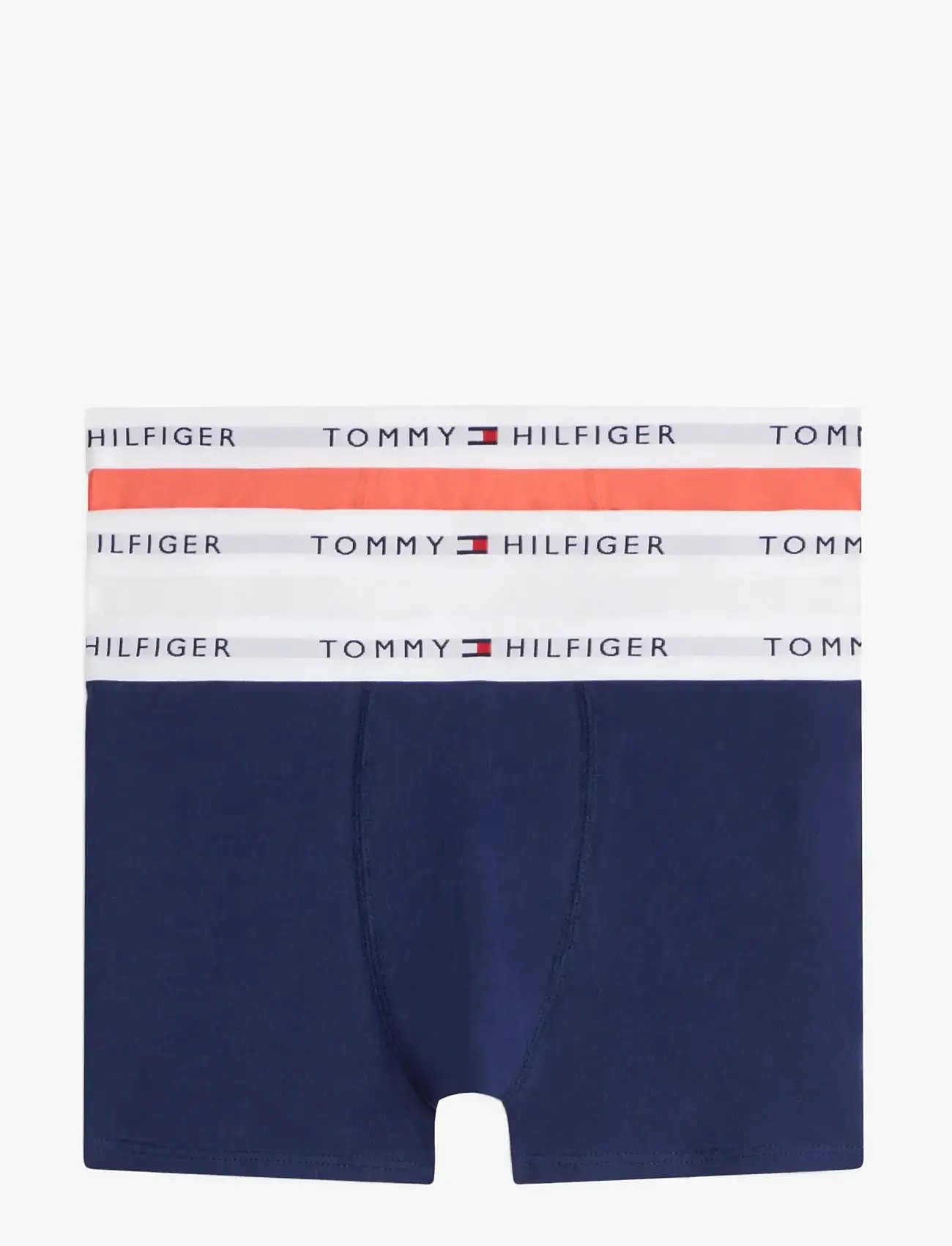 Tommy Hilfiger - 3P TRUNK - underklädesset - l grey htr   white   preppy navy - 0