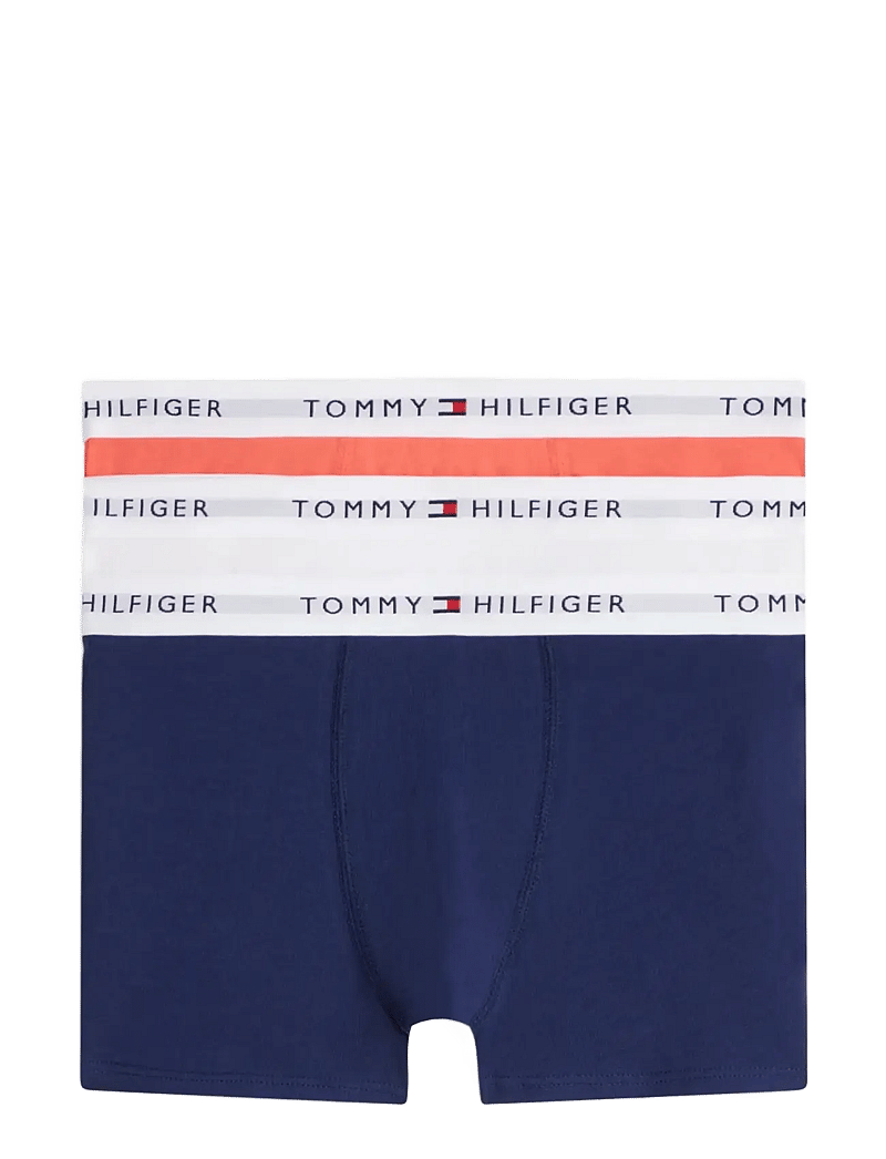 Tommy Hilfiger - 3P TRUNK - underklädesset - l grey htr white preppy navy - 0