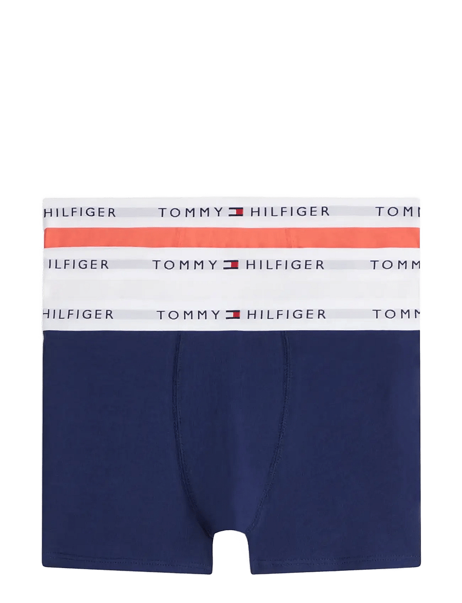 Tommy Hilfiger - 3P TRUNK - pesukomplektid - l grey htr white preppy navy - 0