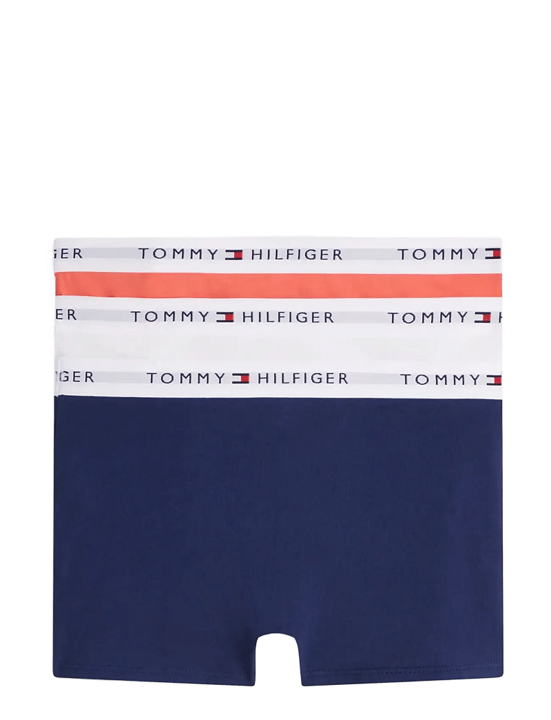 Tommy Hilfiger - 3P TRUNK - underklädesset - l grey htr white preppy navy - 1